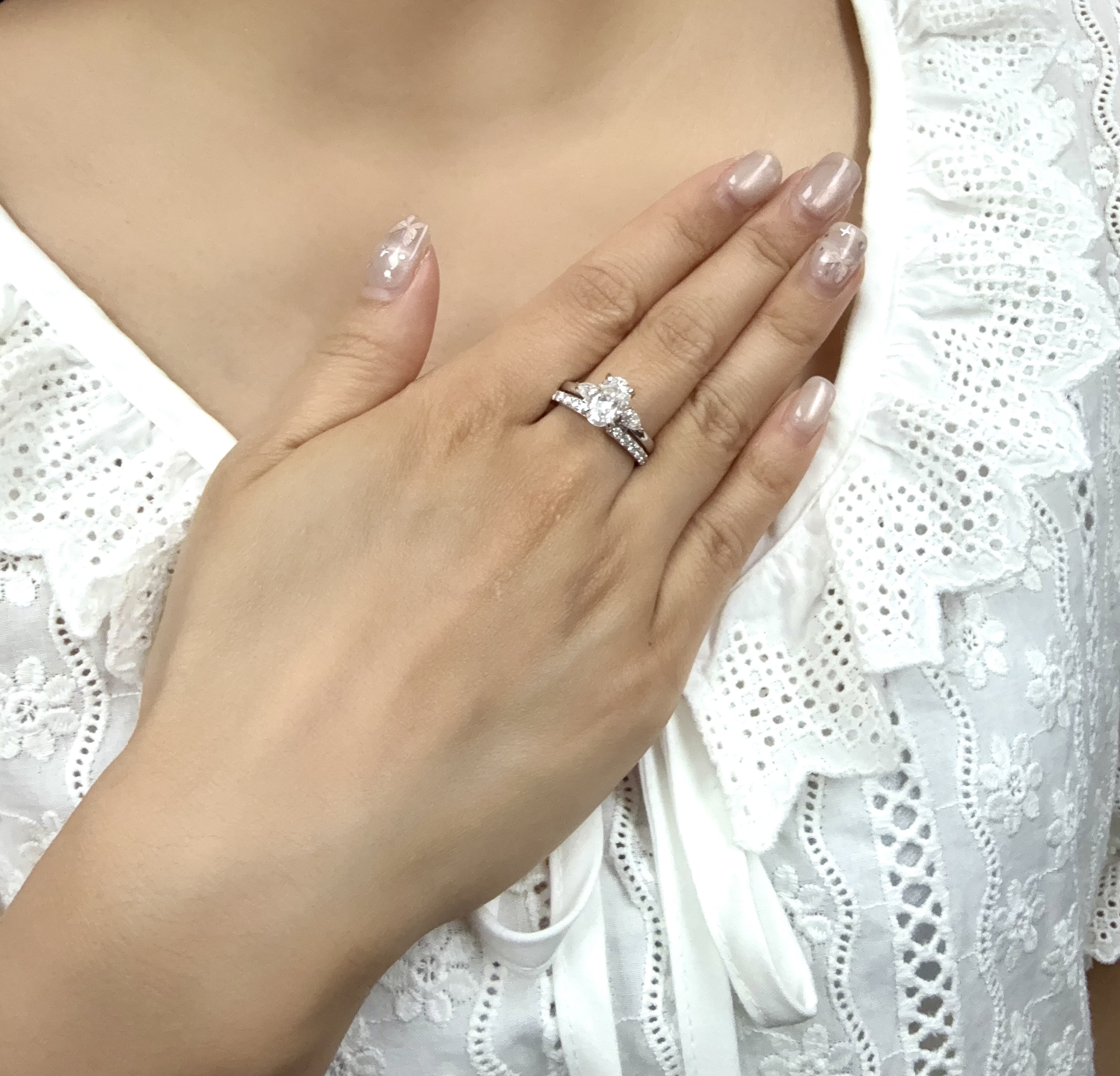 AQ54 R6948 三戴款戒指（莫桑）$398