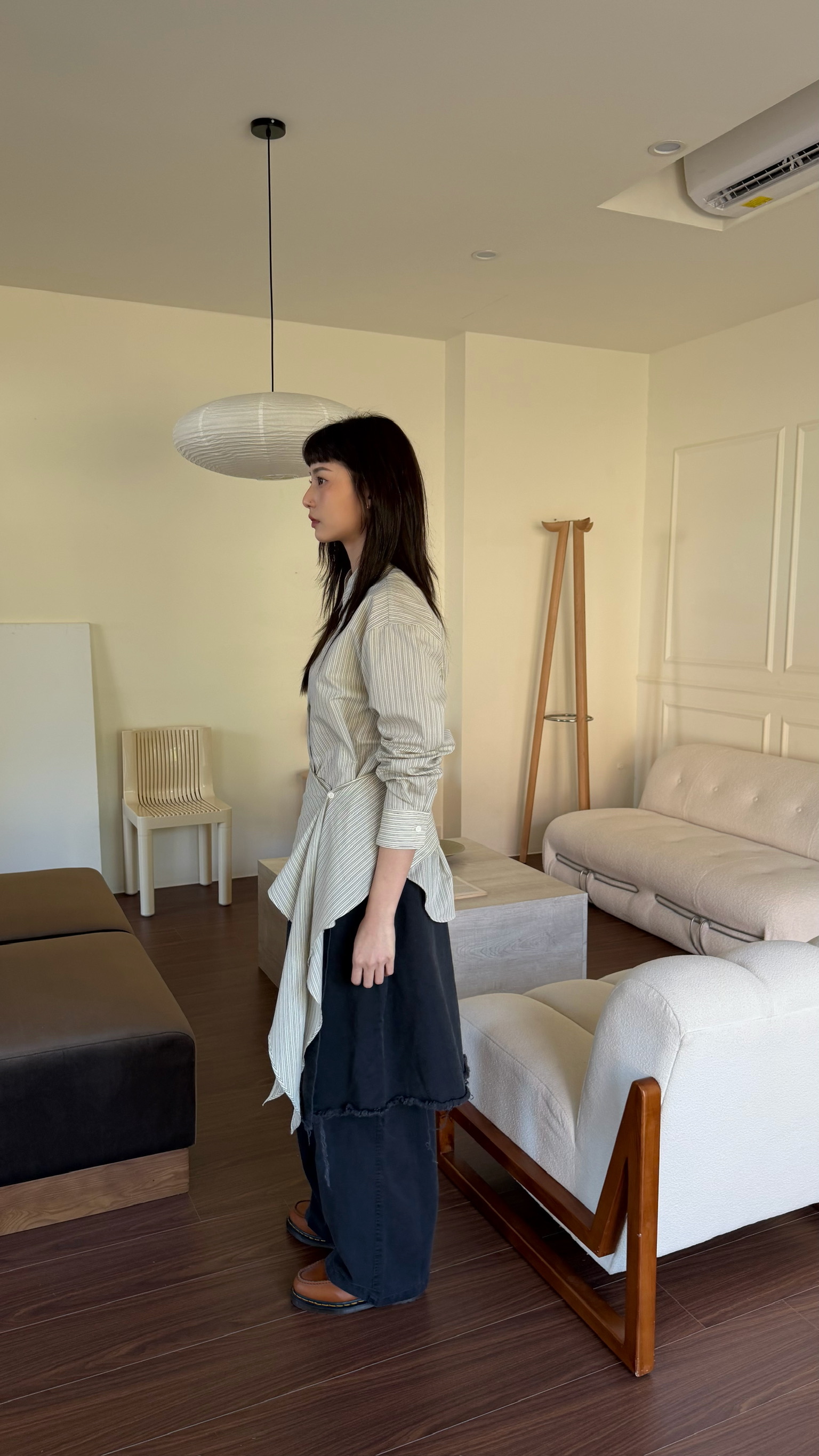 兩件式造型直紋衫