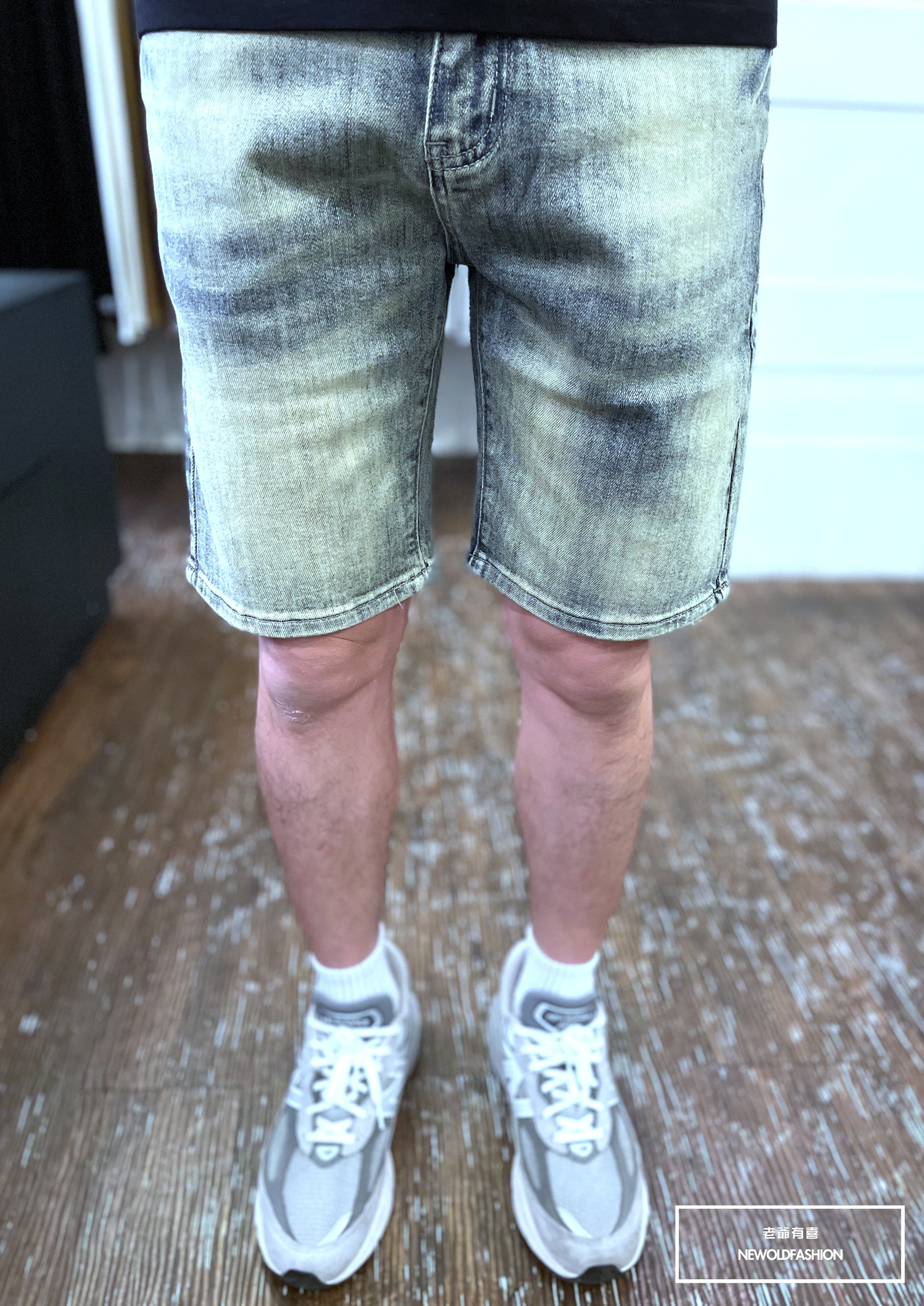 『官網限定』重磅仿舊復古暈染素面牛仔短褲(NOF2603809)