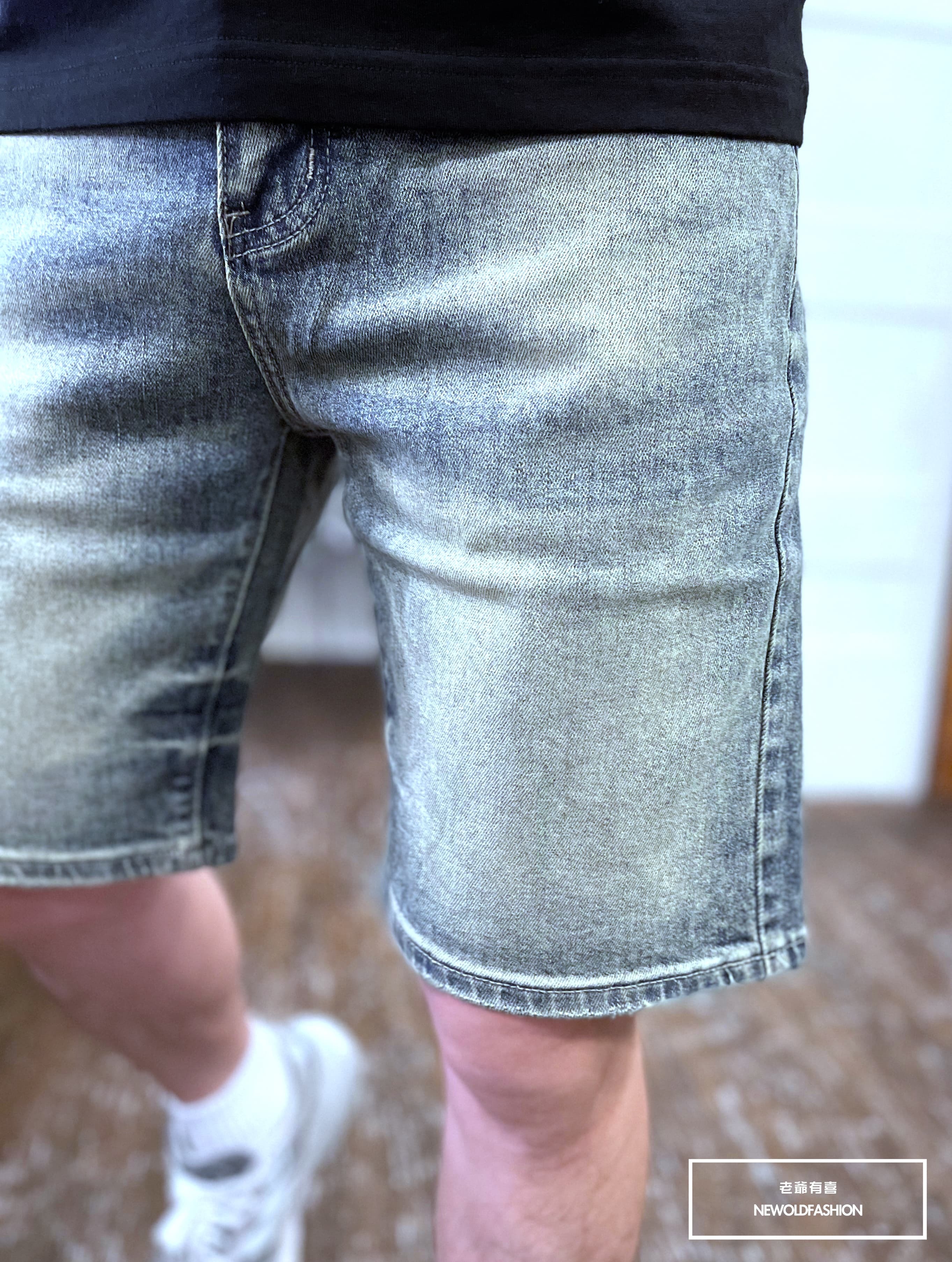 『官網限定』重磅水洗刷舊素面牛仔短褲(NOF2603811)