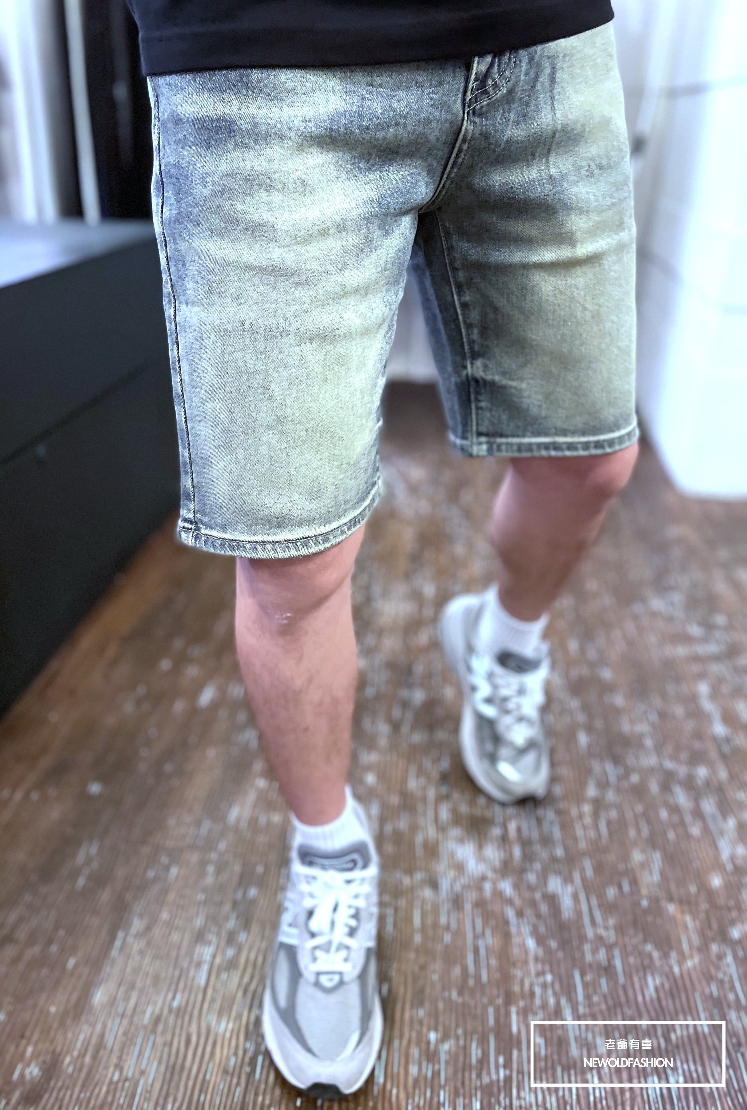 『官網限定』重磅水洗刷舊素面牛仔短褲(NOF2603811)