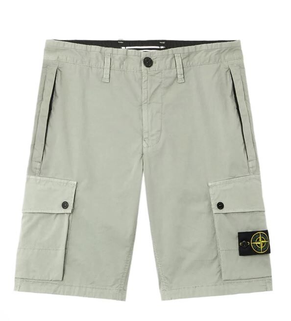 Stone Island 淺綠工裝短褲【L1S15L100019S0A10V0055】