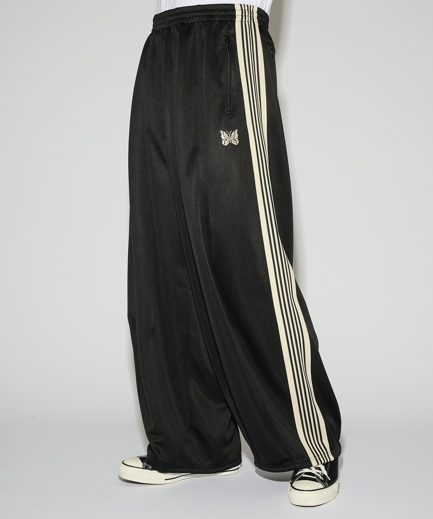 Needles H.D. Track Pant 限定別注 寬版長褲 黑白