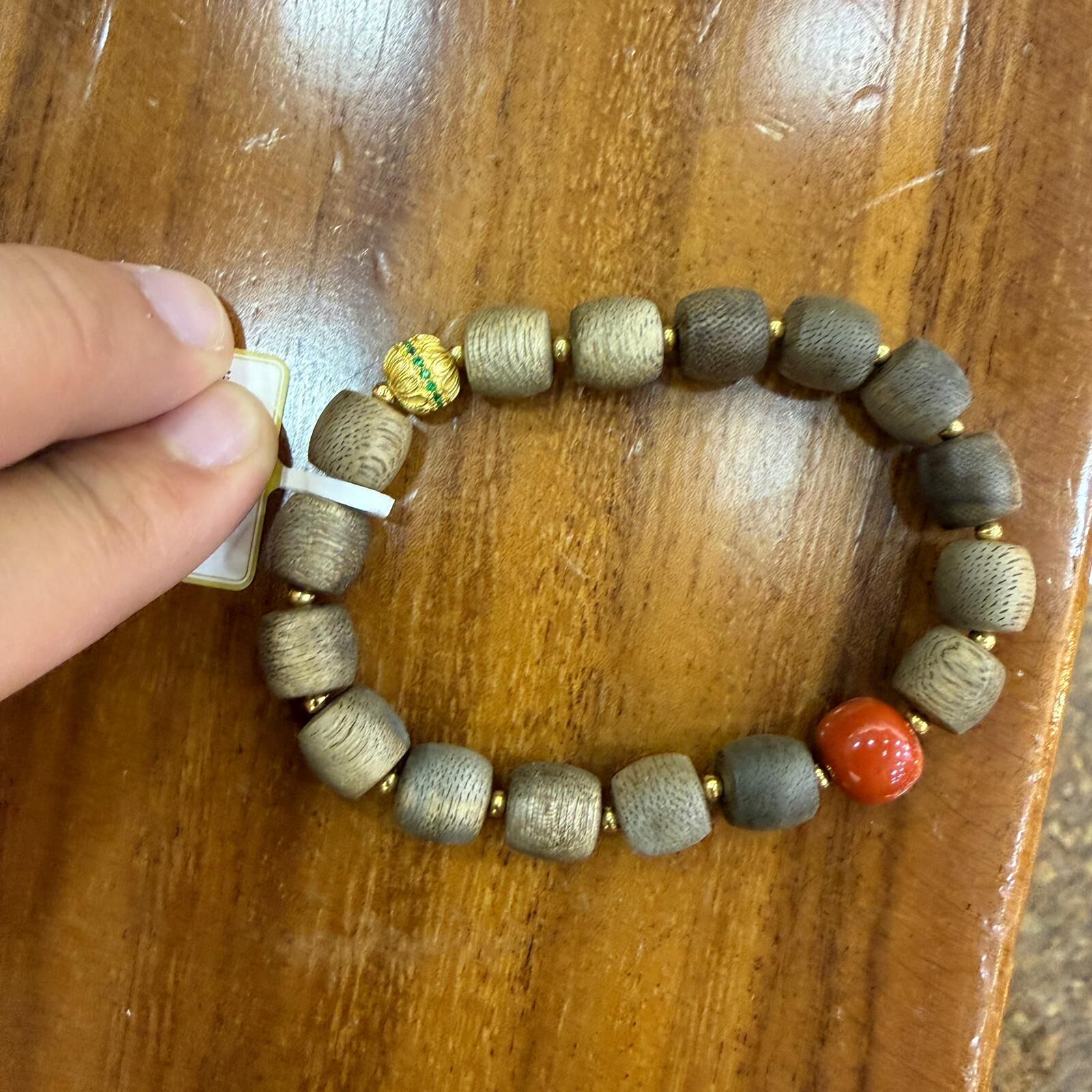 ACC-CCG0401-078 沉香|滿天星直切沉香南紅手串 (配證書)(A78)