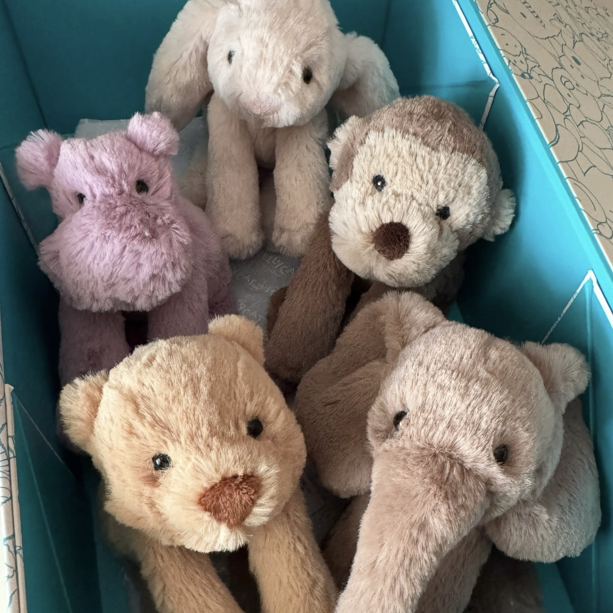 (預購）JellyCat Smudge 趴姿史瑪吉系列大集合！！小熊、河馬、大象