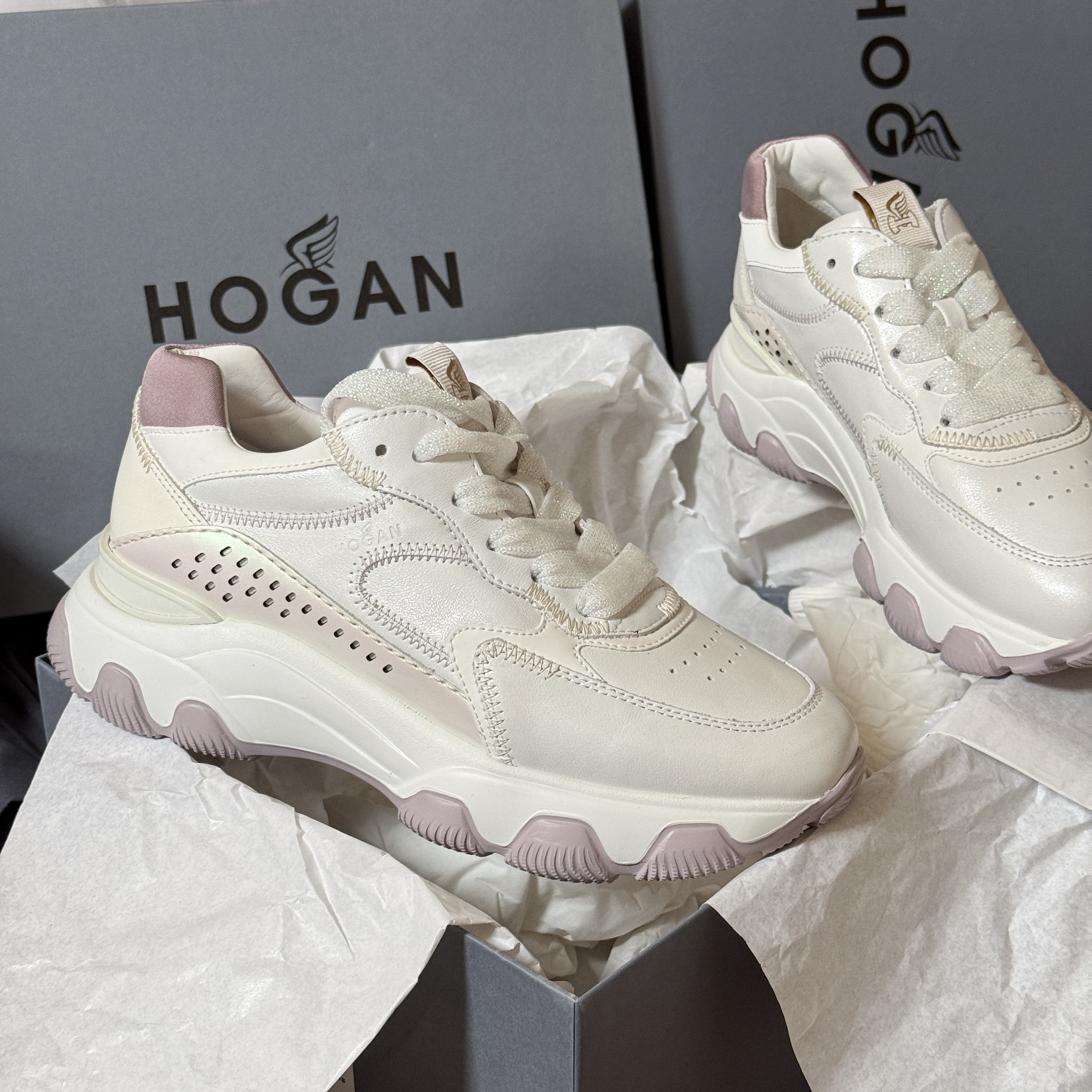 Hogan hyperactive sneakers purple size 38.5