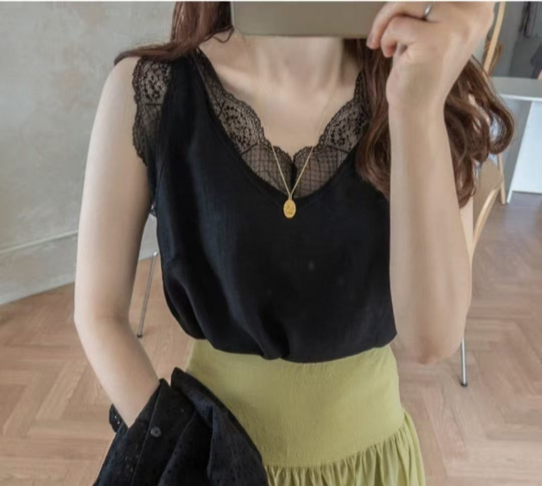 072 韓國蕾絲背心