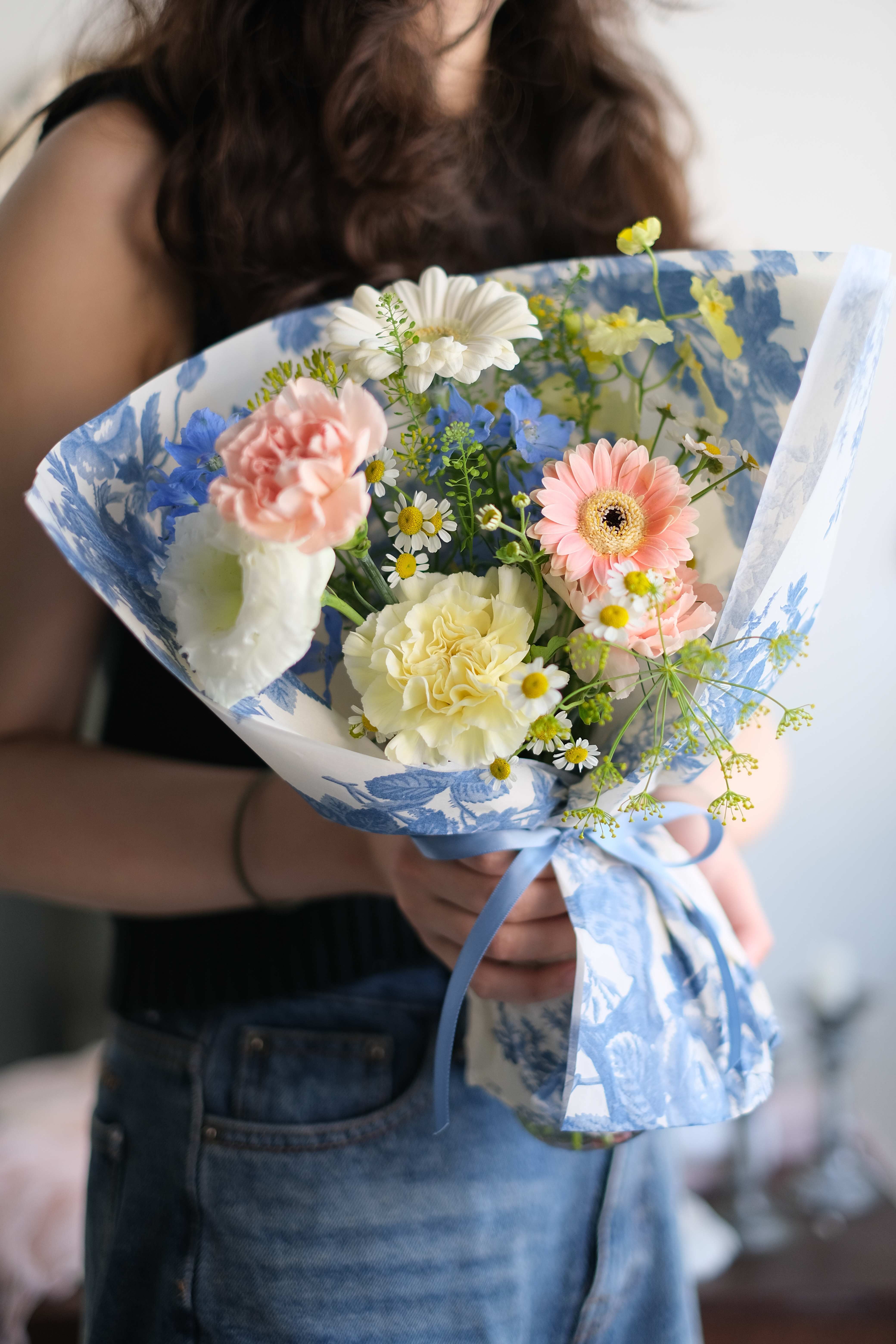 記得吃早餐｜母親節限定情意重小花束（附小花瓶）