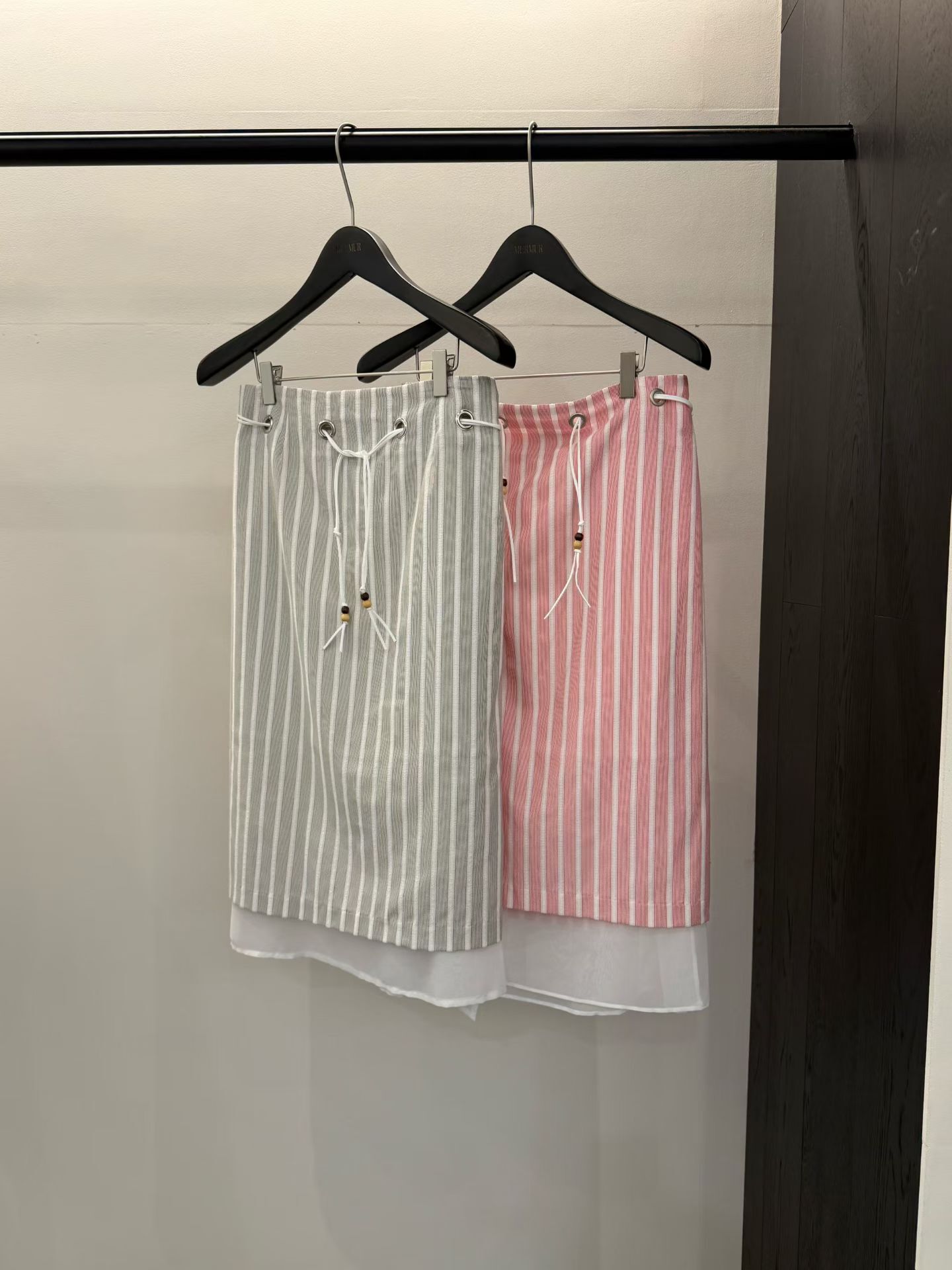 MR6044 海軍風雙層直紋裙