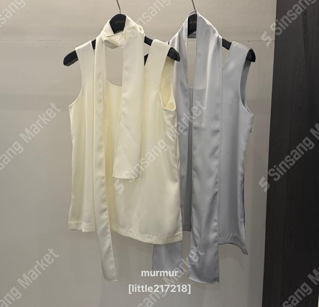MR6047 多造型領巾緞面背心