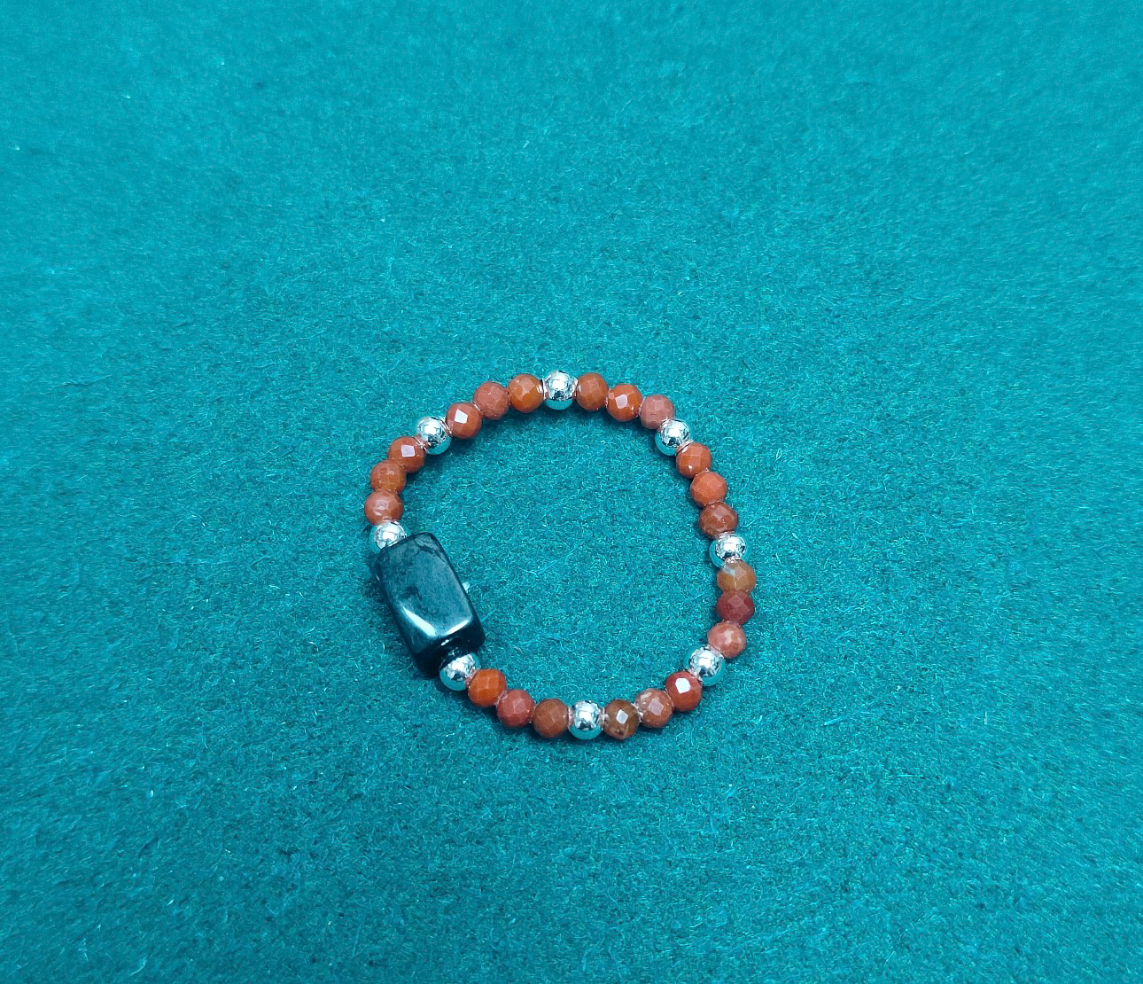 0402gz02-舒俱來-SJL294老油料方糖南紅戒圈（A2）