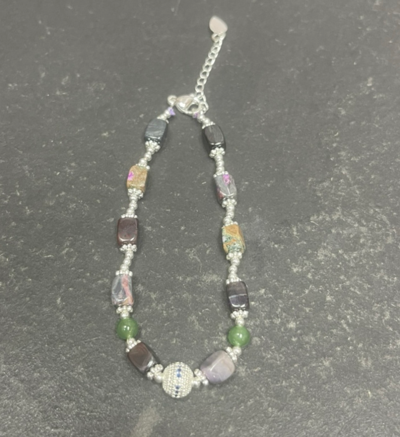 0402gz16-舒俱來-sjl174多彩碧玉手鏈（A16）