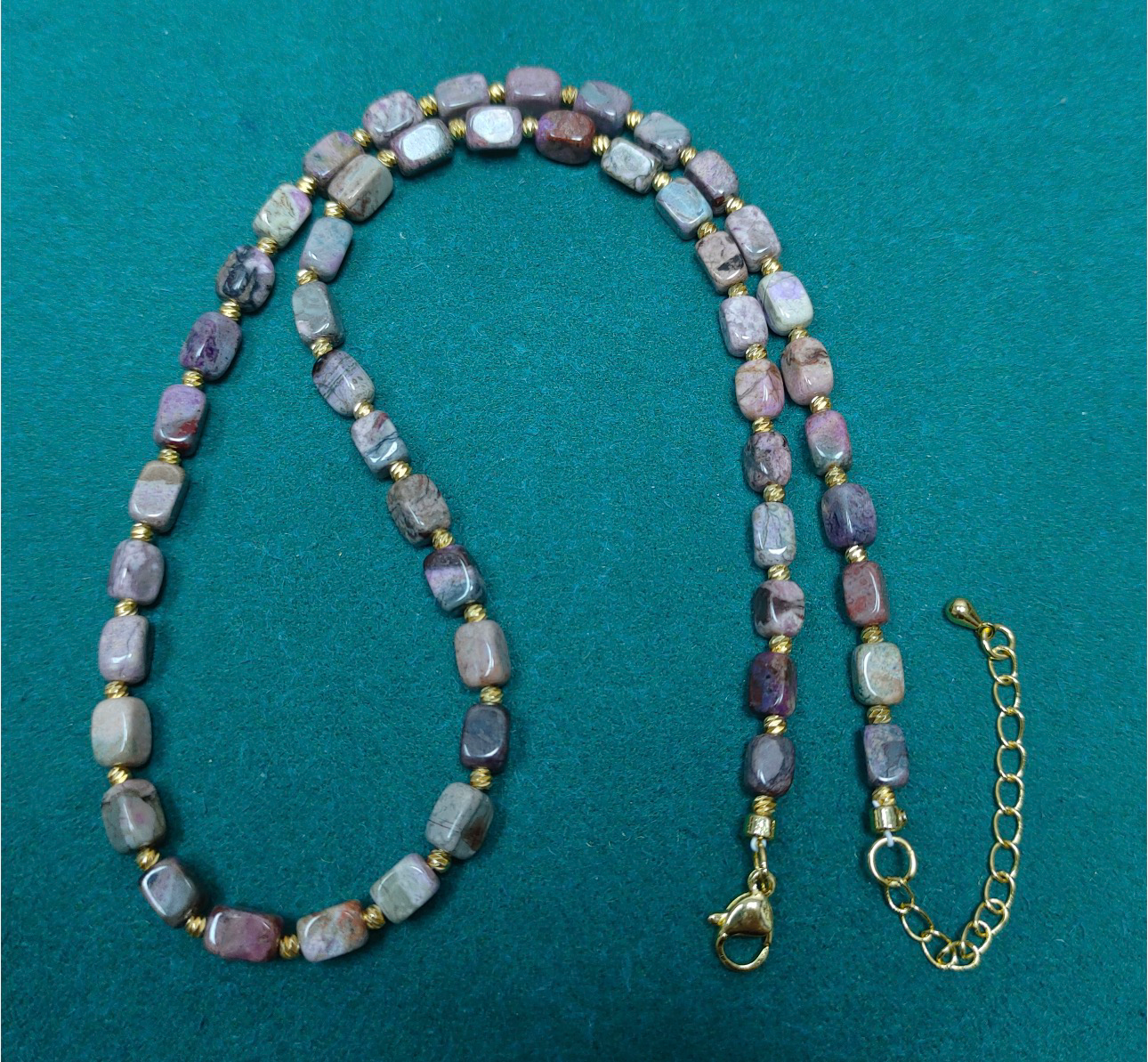 0402gz23-舒俱來-sjl466桃紅方糖項鏈（A23）