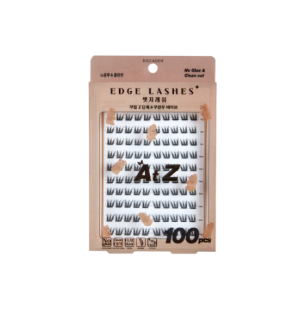 SOO ADOR｜一貼即用Clean Cut 分束式免膠睫毛 - 100片補貨裝（不含圖案款）｜5款入