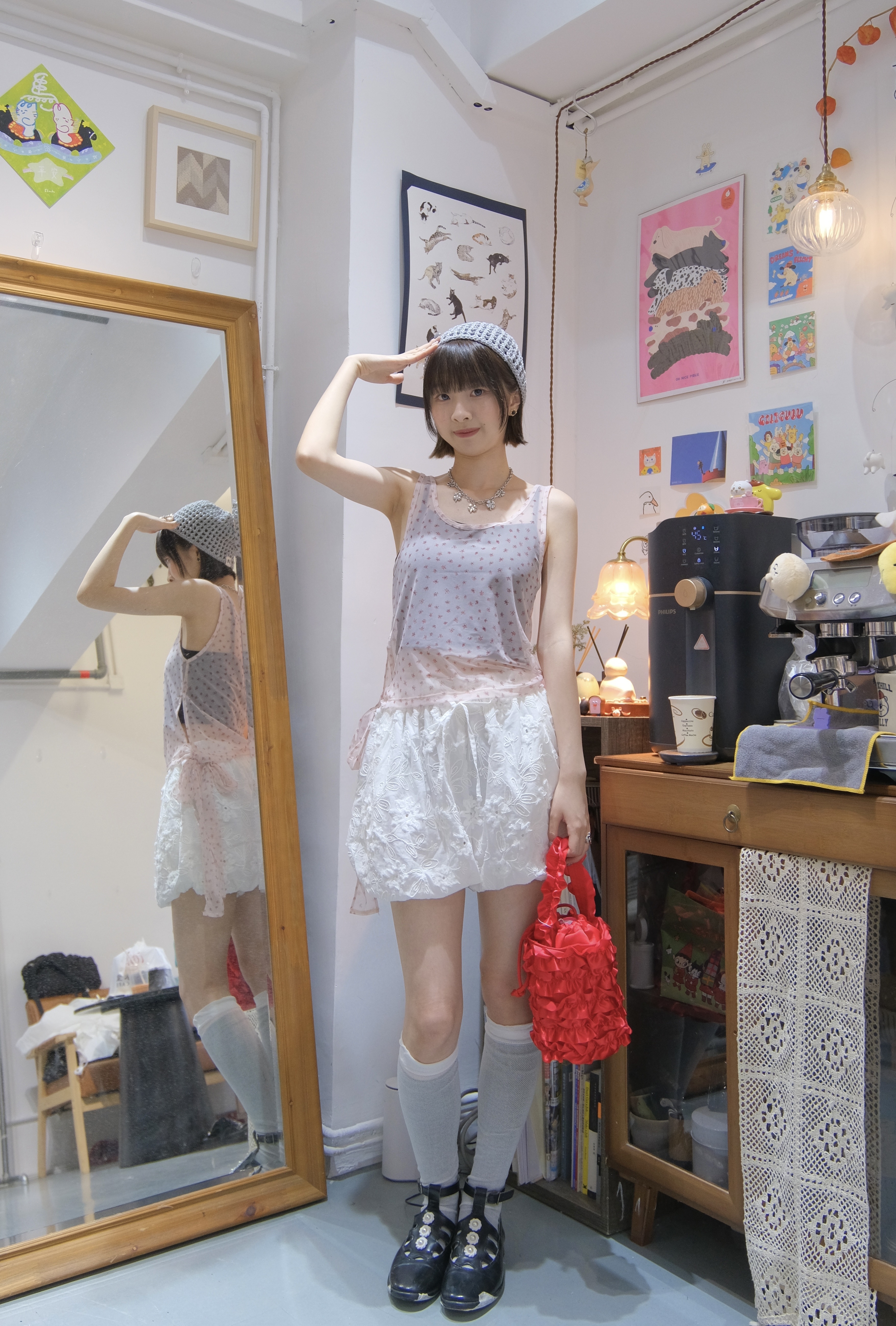 可愛印花背心TOP