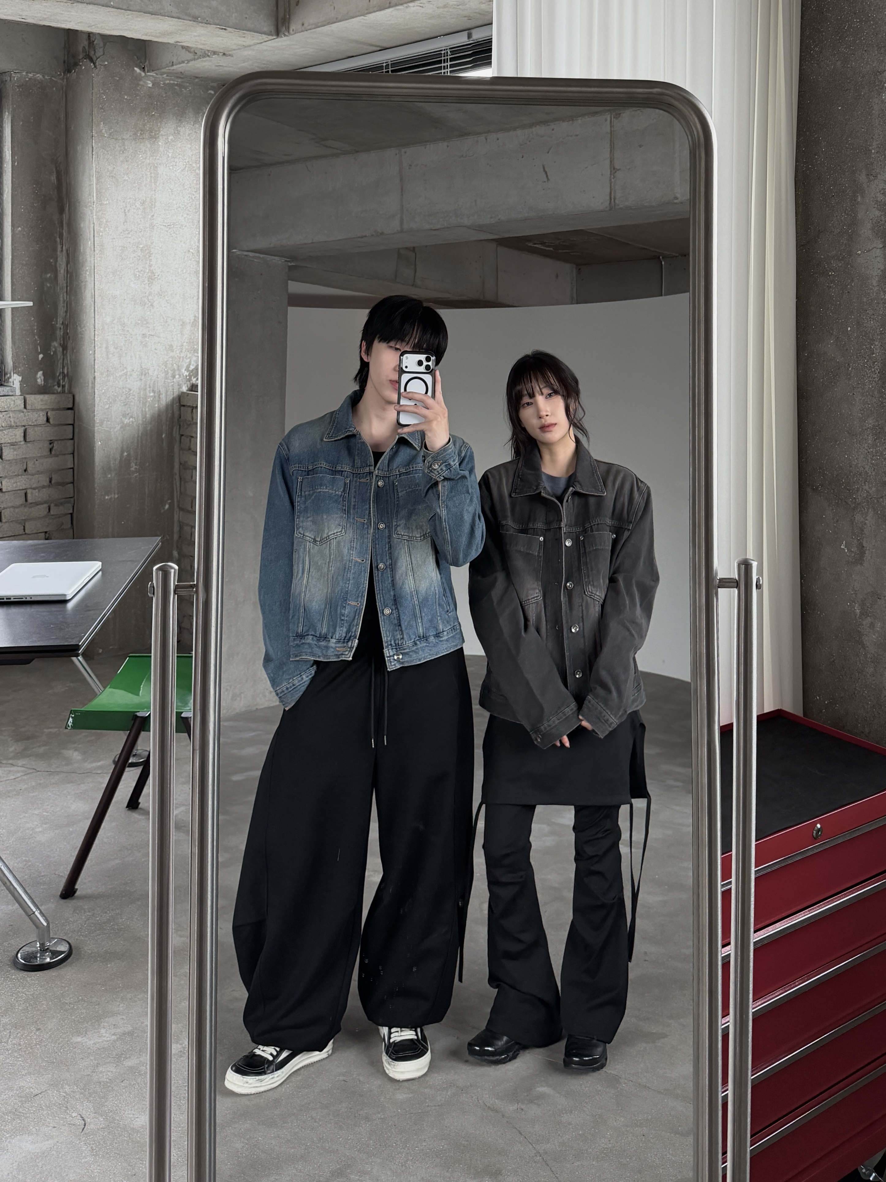 BOXY 寬短水洗 復古牛仔夾克