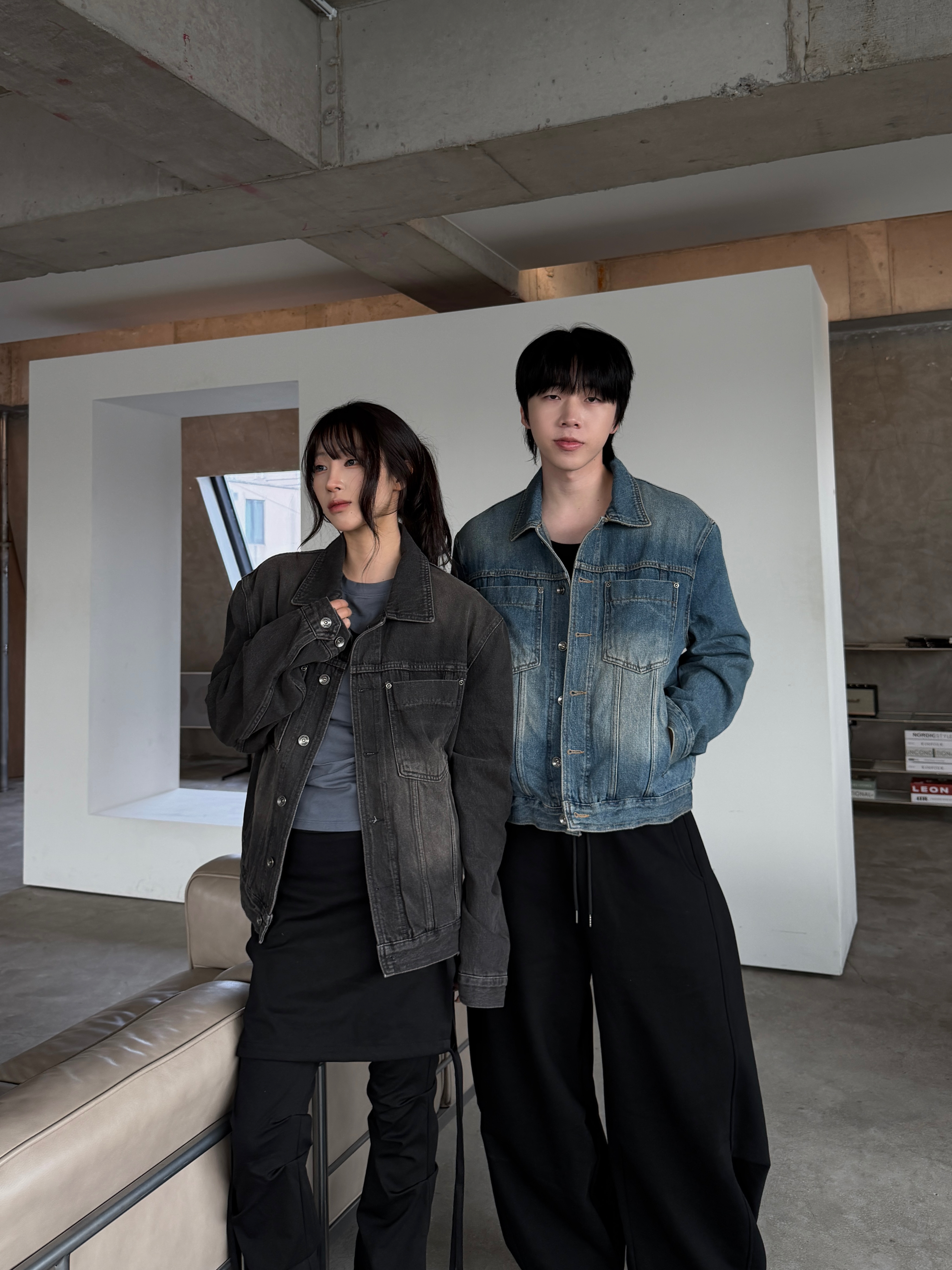 BOXY 寬短水洗 復古牛仔夾克