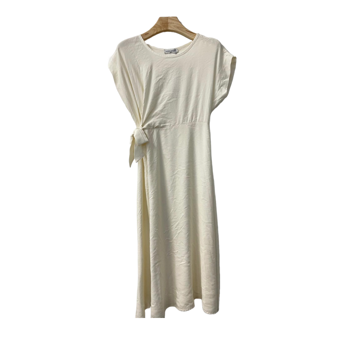 1SO0403-135 [SUNNY STUDIO] Dress With Bow White #56161 (EU)