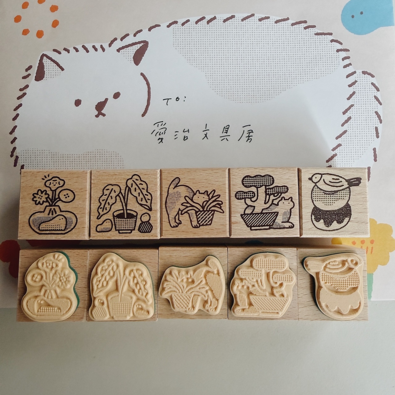 櫸木印章 5款可選｜台灣 繭花