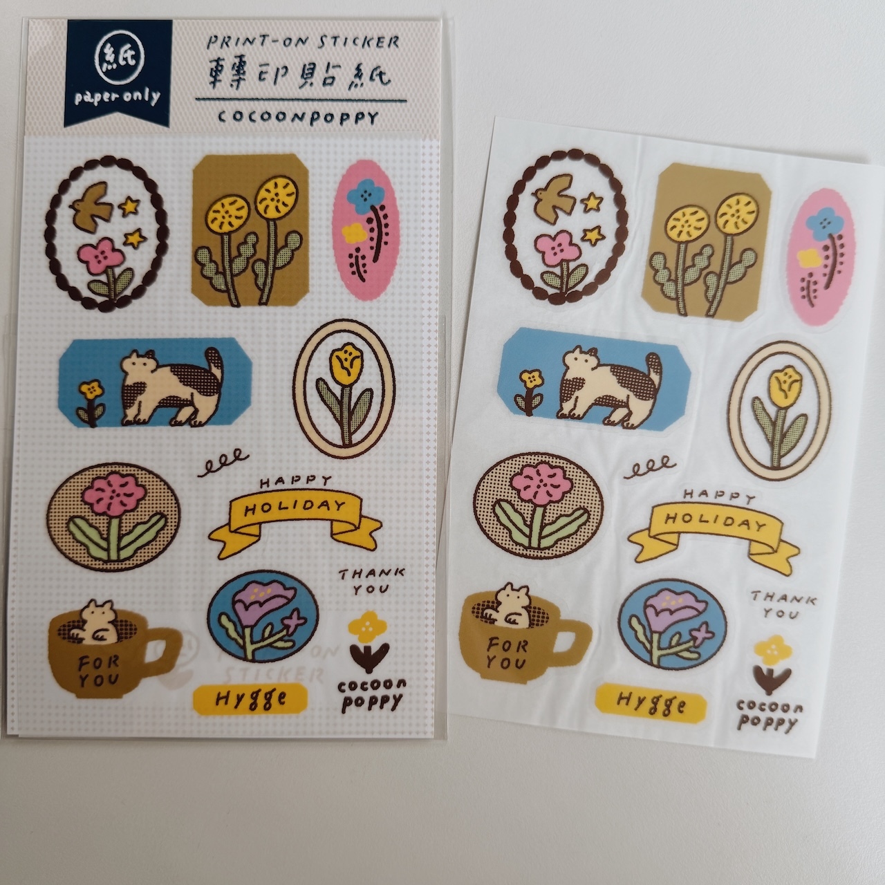 花語日記 轉印貼紙｜台灣 繭花