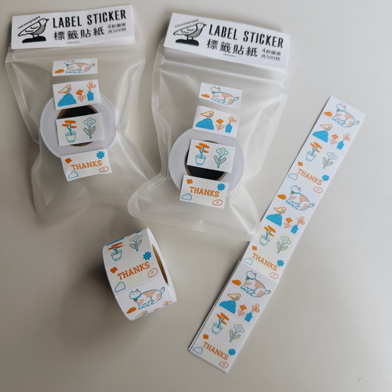 有你的日常 標籤貼紙卷｜台灣 繭花