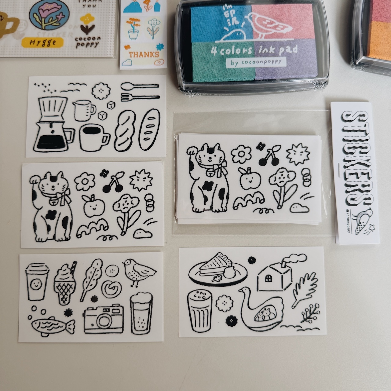 透明貼紙組｜台灣 繭花