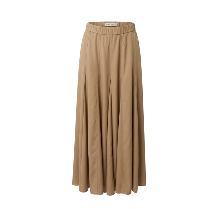 1SO0403-154 [SUNNY STUDIO] Midi Skirt Camel #22105-CORTINA (EU)