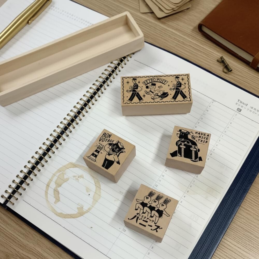 ob1toy 聯名款 復古郵局印章組｜日本SANBY