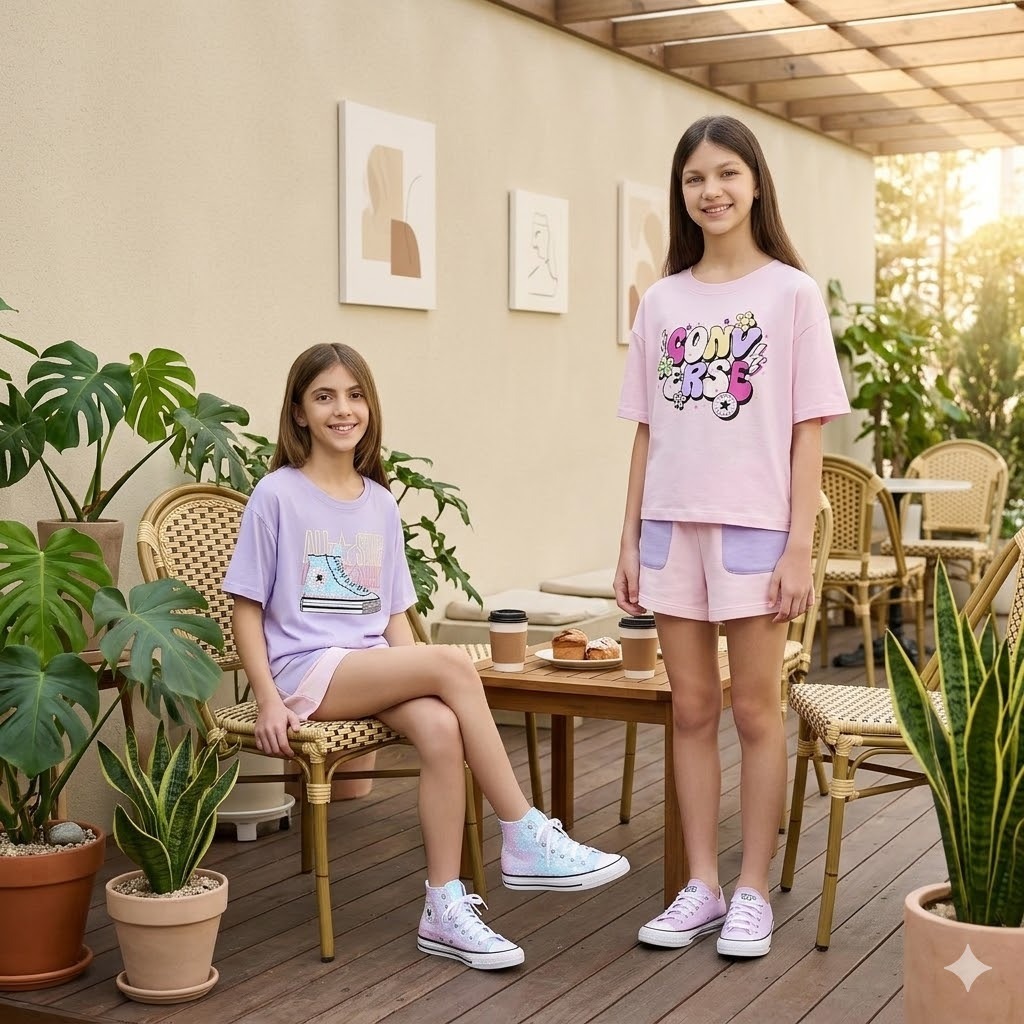 【預購】Converse H040171 女童短袖TEE