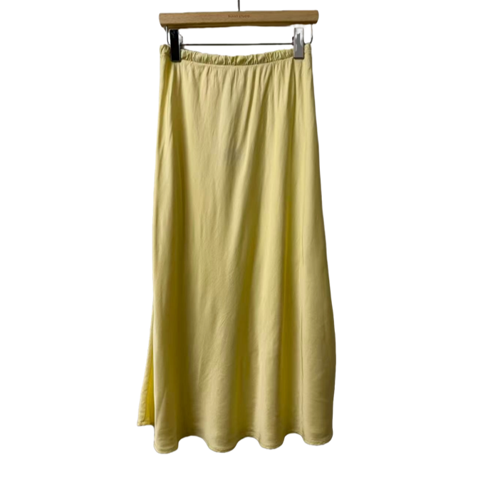 1SO0403-180 [SUNNY STUDIO] Midi Skirt Jaune #30281U (EU)