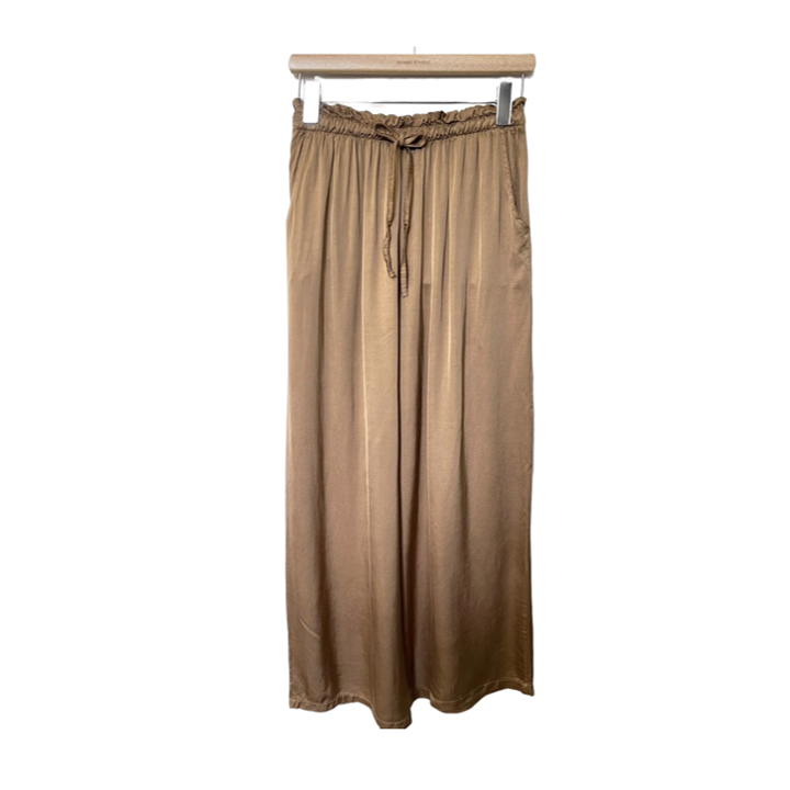 1SO0403-186 [SUNNY STUDIO] Drawstring Trousers Camel #13001 (EU)