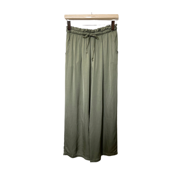 1SO0403-187 [SUNNY STUDIO] Drawstring Trousers Kaki #13001 (EU)