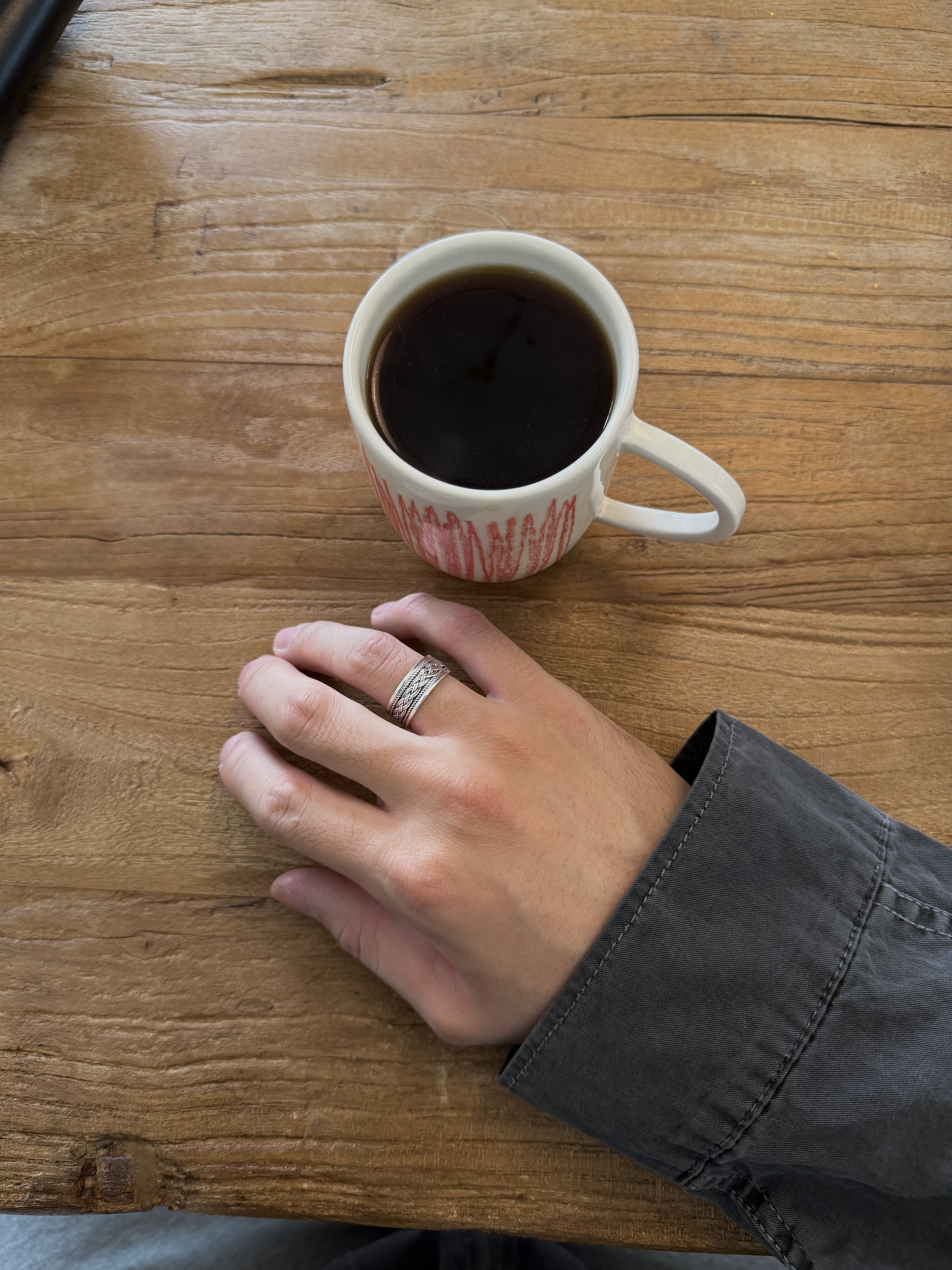 手工紋理 編織層次 925 純銀戒指