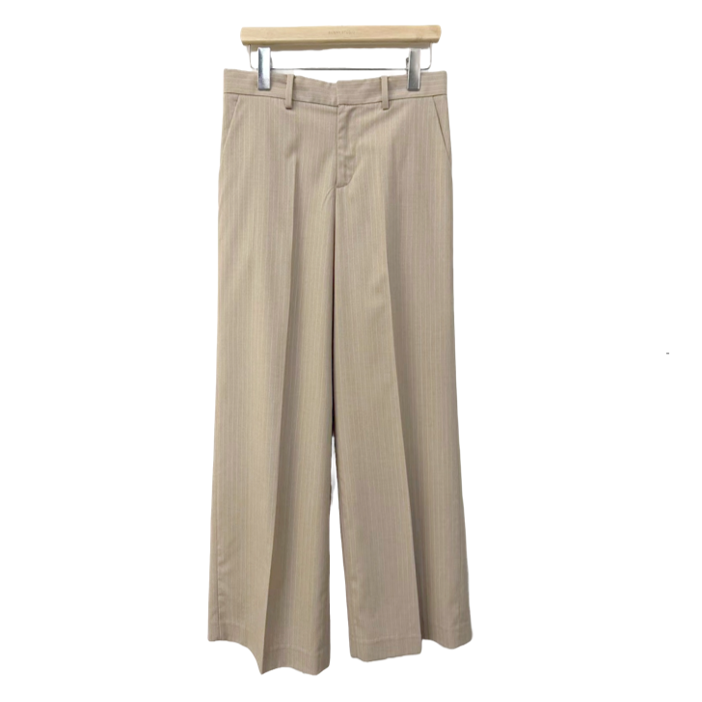 1SO0403-199 [SUNNY STUDIO] Striped Trousers Beige #22102-ATLAS (EU)