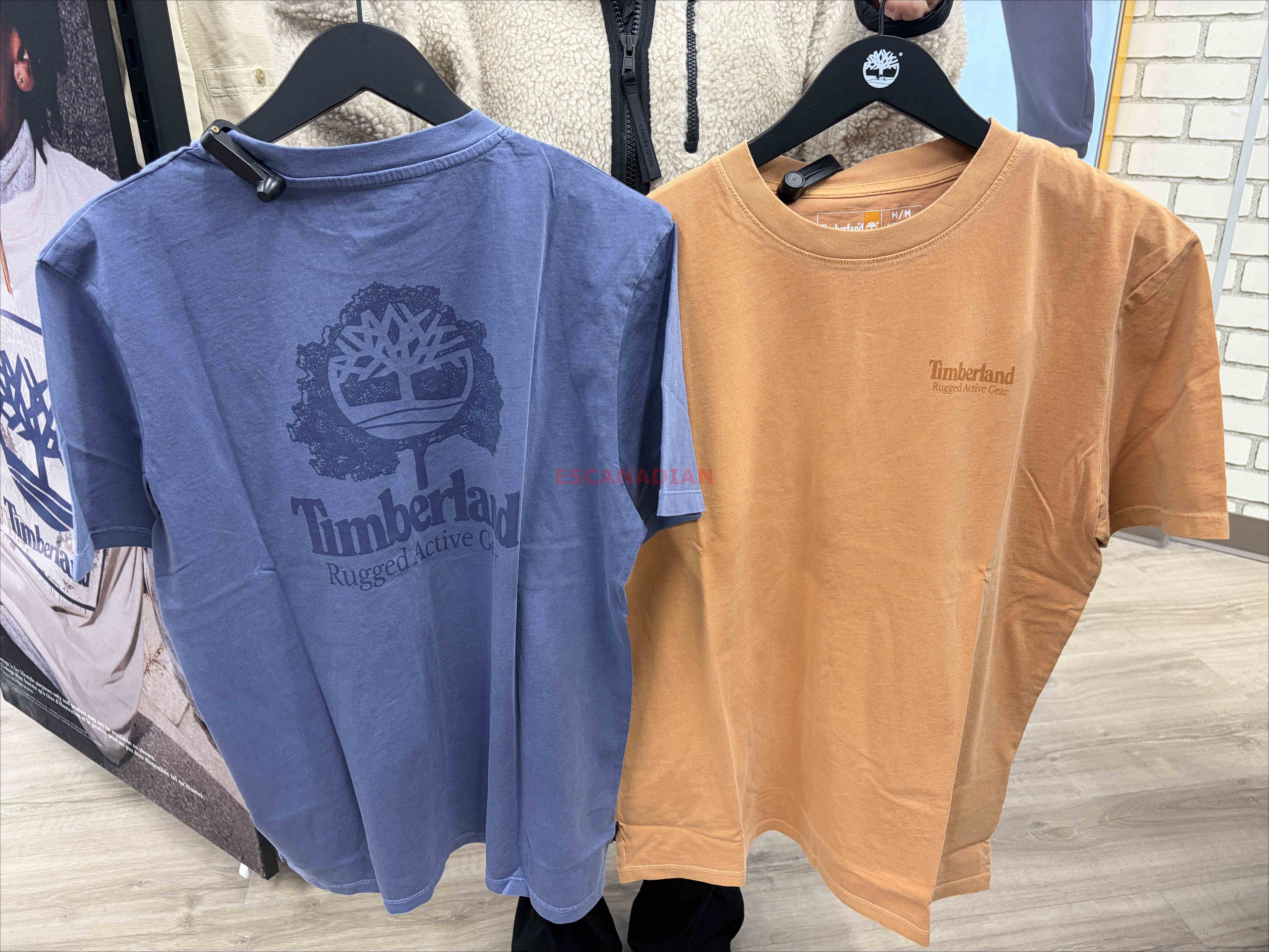 Timberland 大人 正反圖案 短TEE (前小後大) (2色)