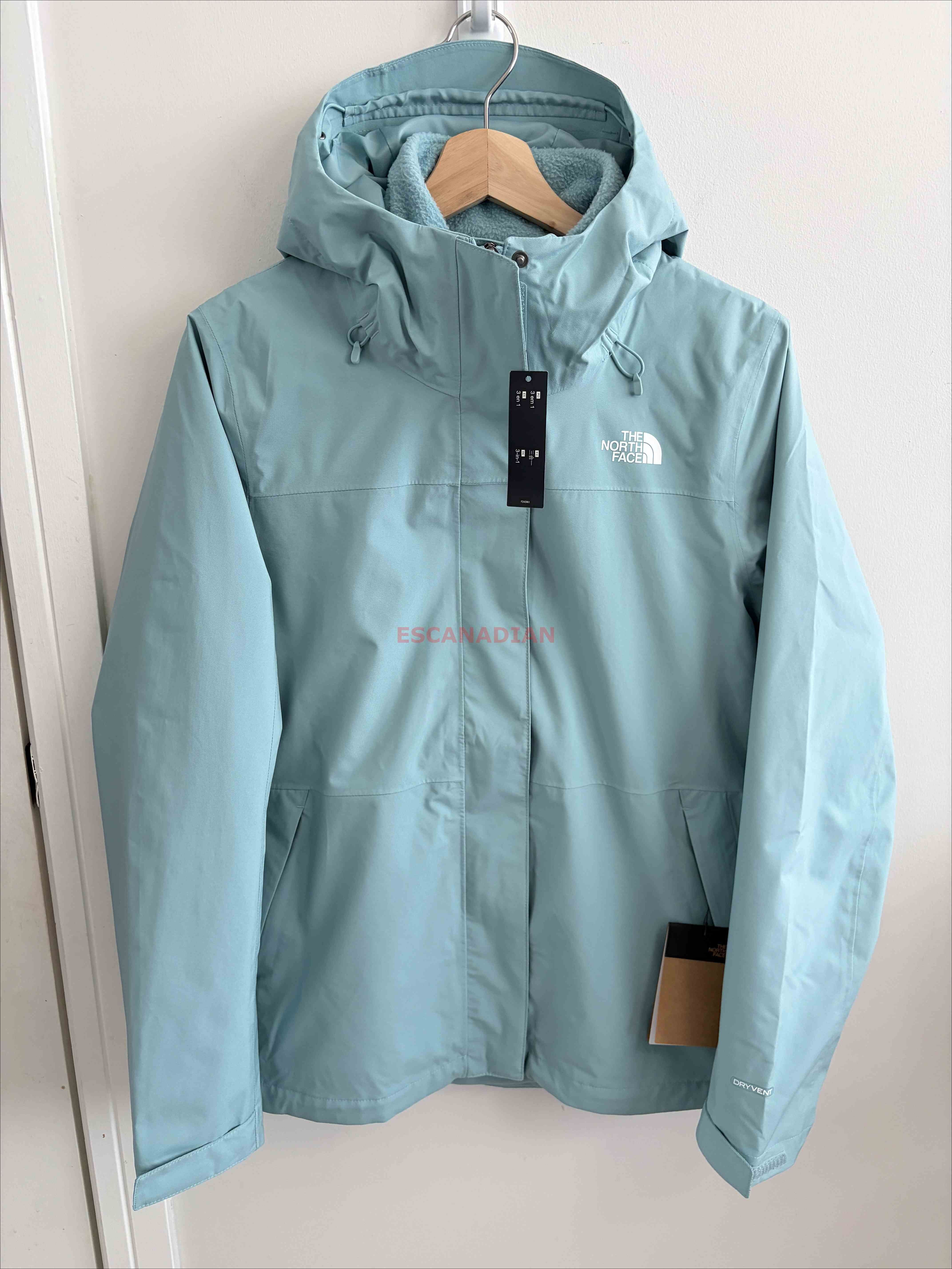 THE NORTH FACE 女大人  三合一 TORO 搖立絨刷毛內裡 防風 防水 連帽 風衣外套 (內裡可單穿)