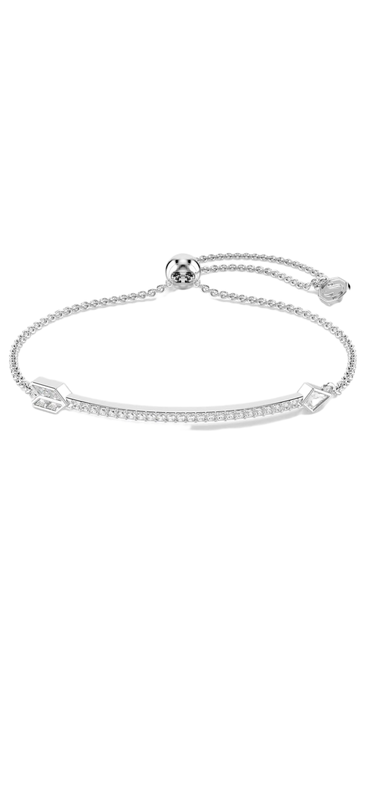 【Swarovski】Idyllia Bracelet, Mixed Cuts, Arrow, White, Rhodium Plated  白