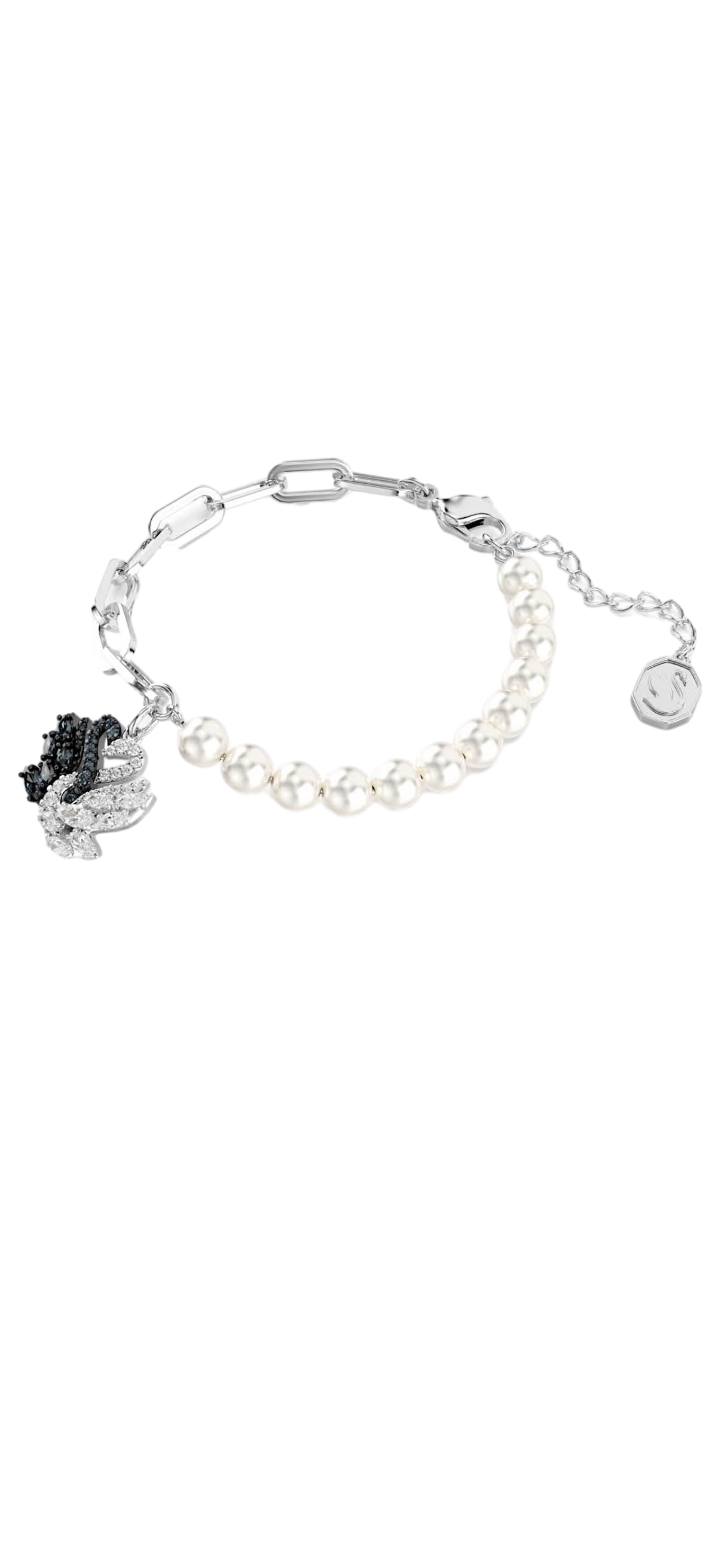 【Swarovski】Swarovski Bracelet White/Rhs M  白