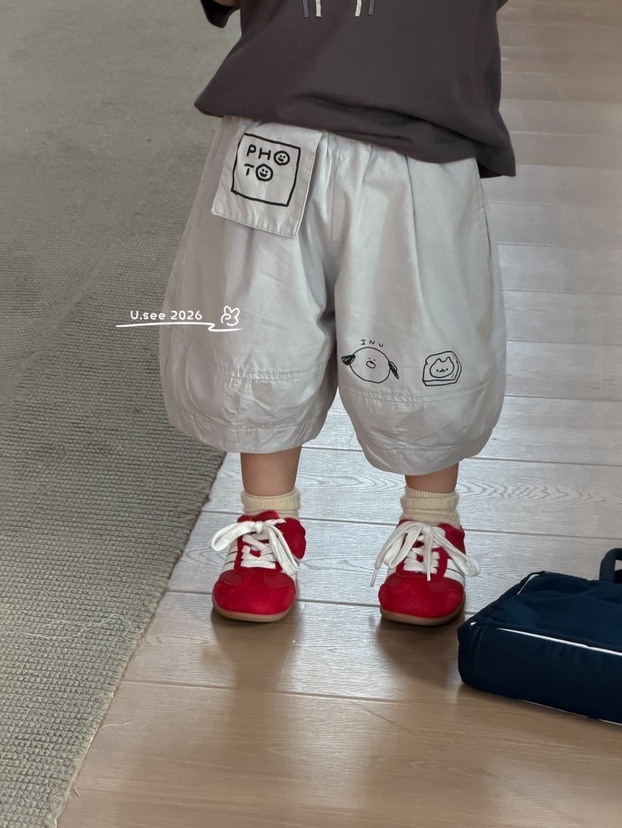小童小狗吐司過膝褲