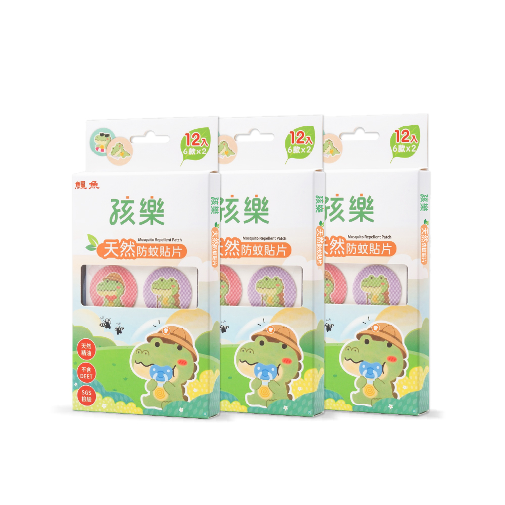 【孩樂】天然防蚊貼片 (12入/盒)_3盒