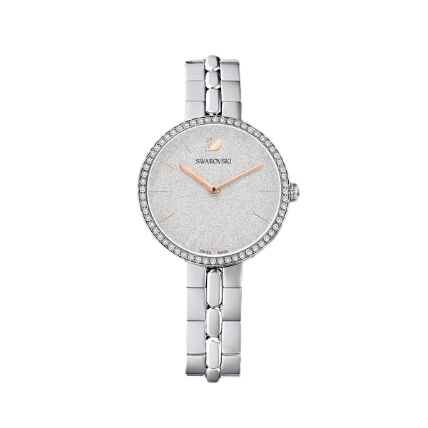 【Swarovski】Cosmopolitan watch, Swiss Made, Metal bracelet, Silver tone, Stainless steel  銀