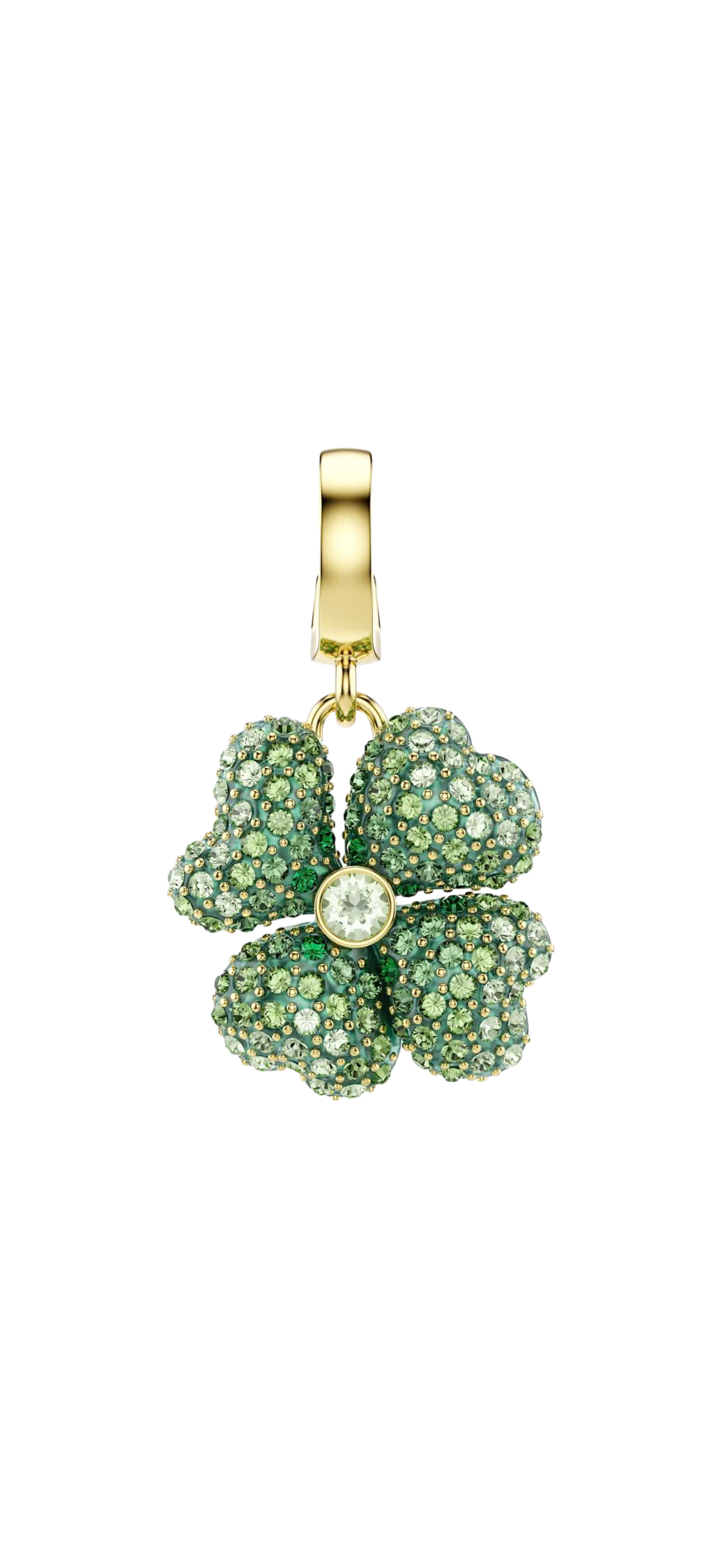 【Swarovski】Swarovski Charm Clover Gre/Gos  綠