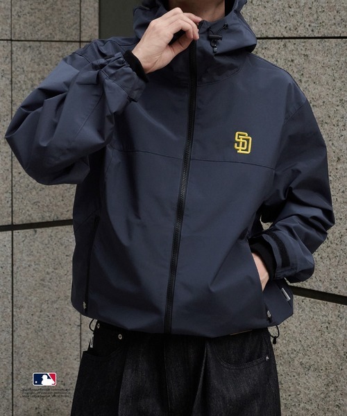 【預購】J0402601 MLB 聯名款雙拉鍊連帽夾克 3款