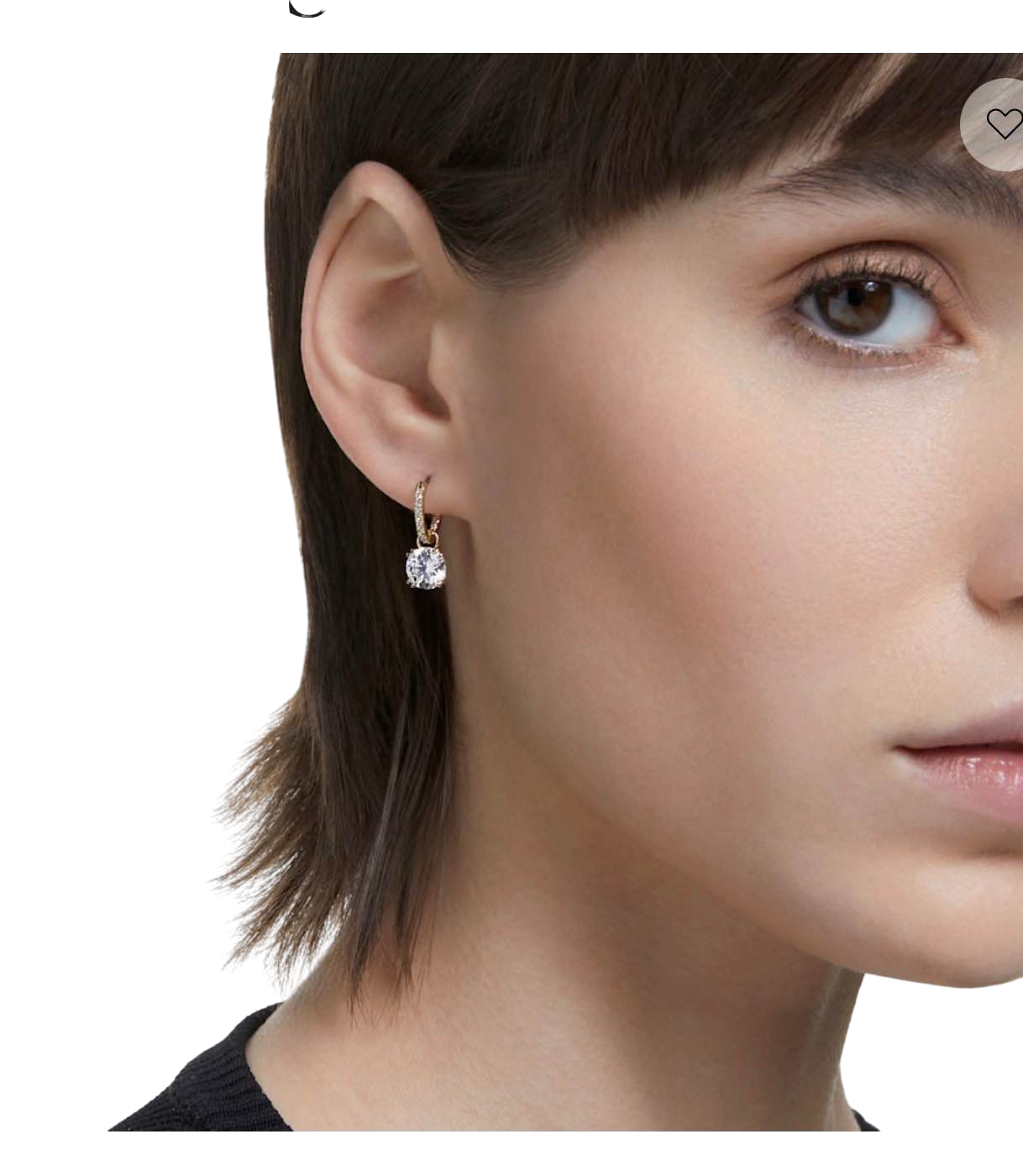 【Swarovski】Swarovski Pe Drop M White/Gos  金