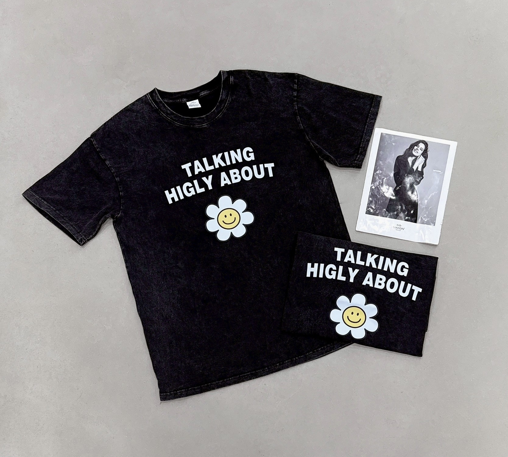 笑臉小花字母水洗衣