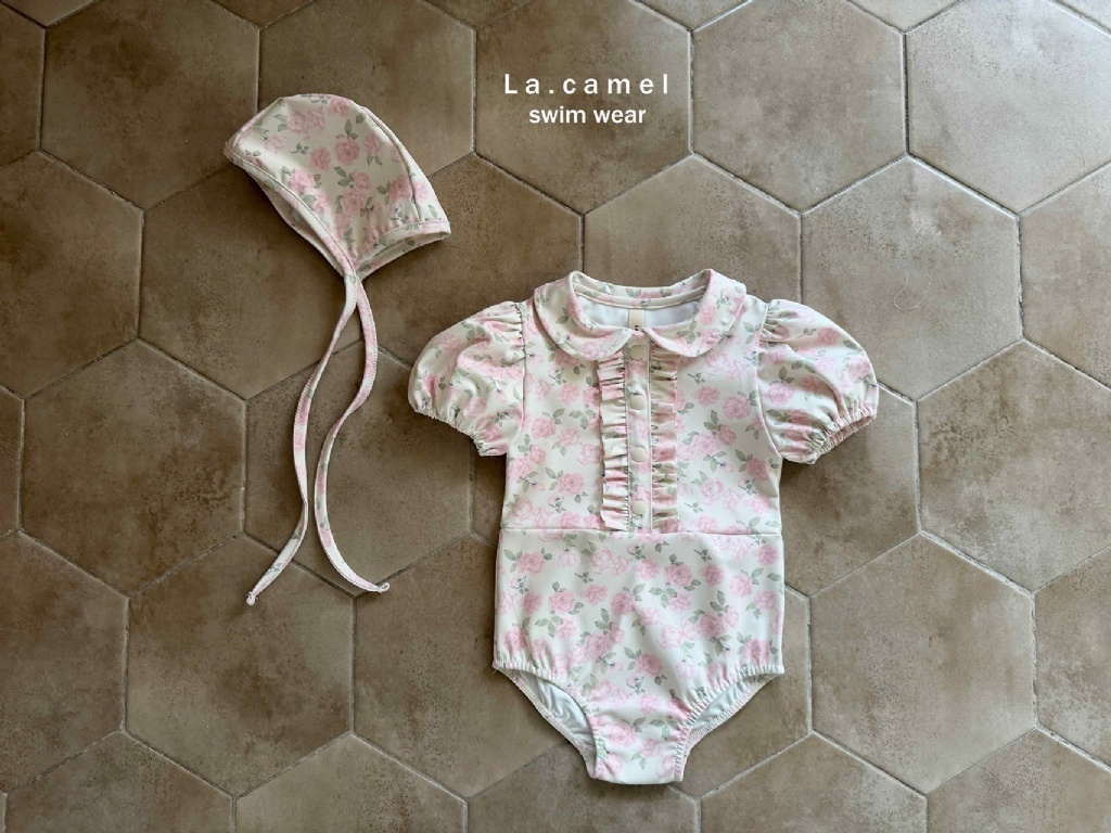 正韓夏Lacamel 浪漫花花泳衣