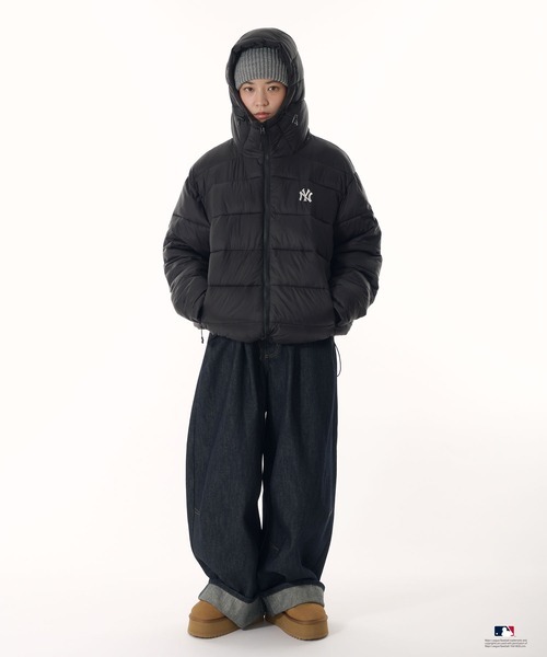 【預購】J0402603　Perushu x MLB  連帽保暖夾克(3款)