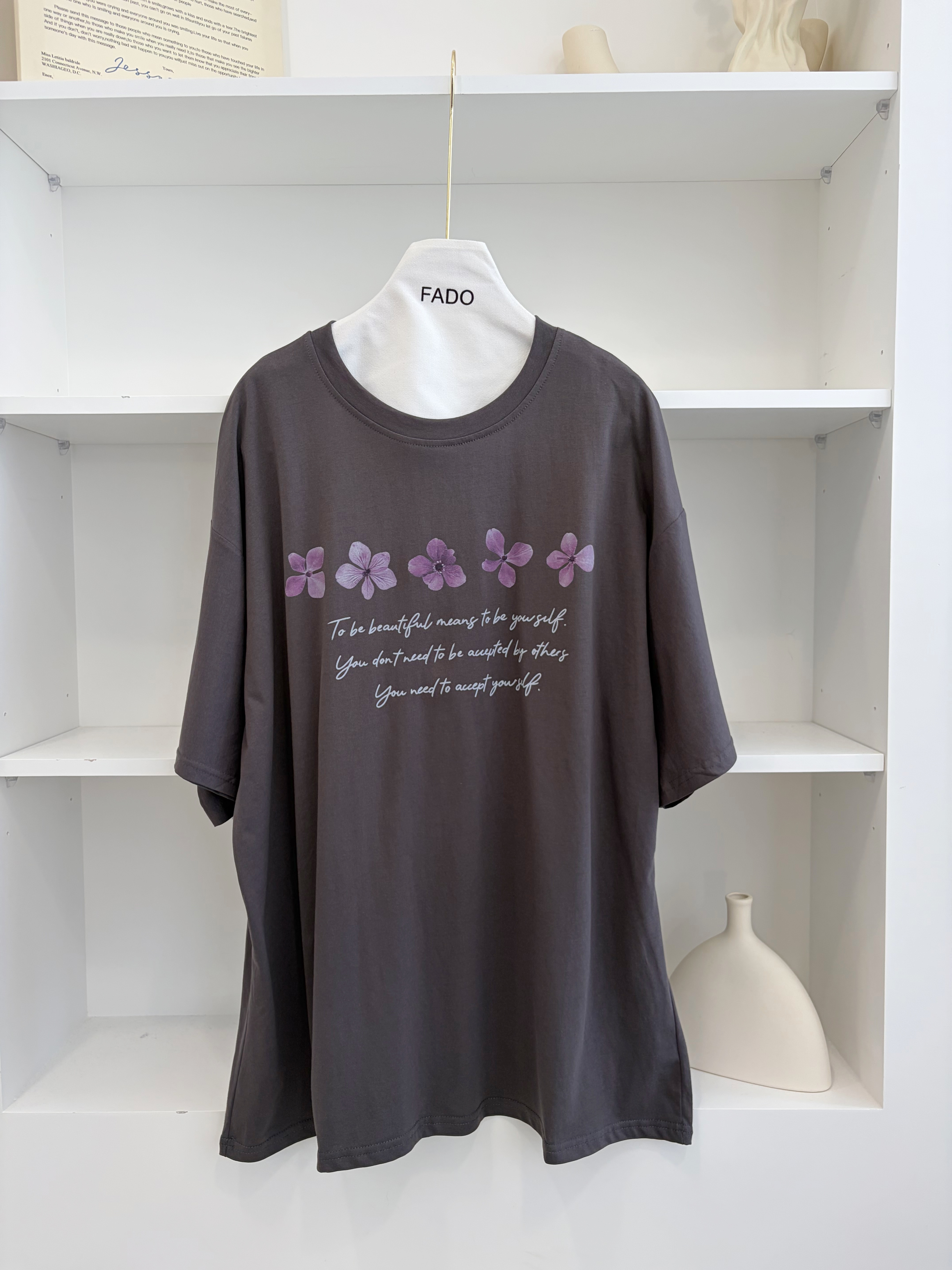 法朵Fado shop｜花花英文圓領T 0215079