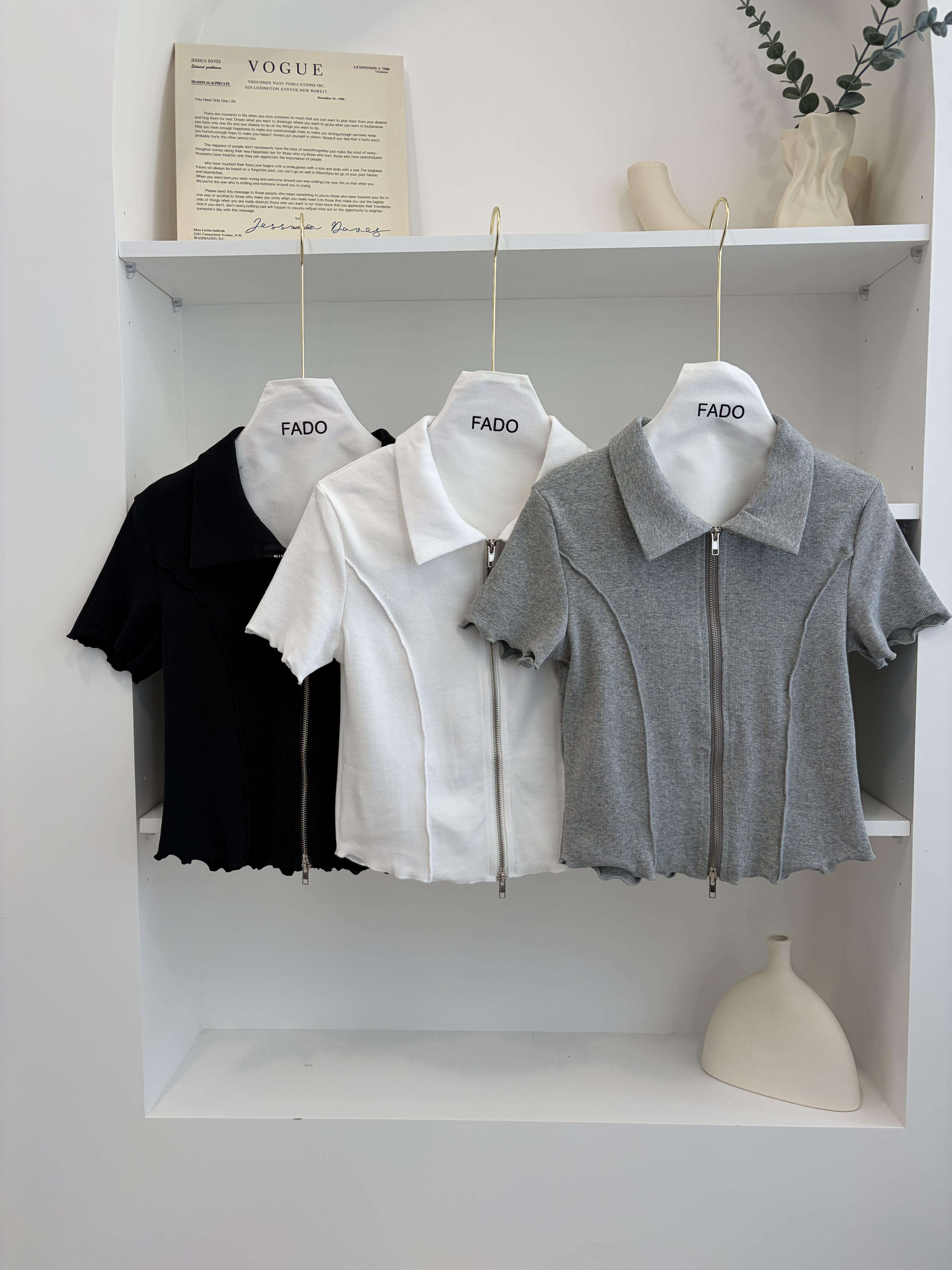 法朵Fado shop｜街頭信號🚦俐落拉鍊上衣 0215080 三色