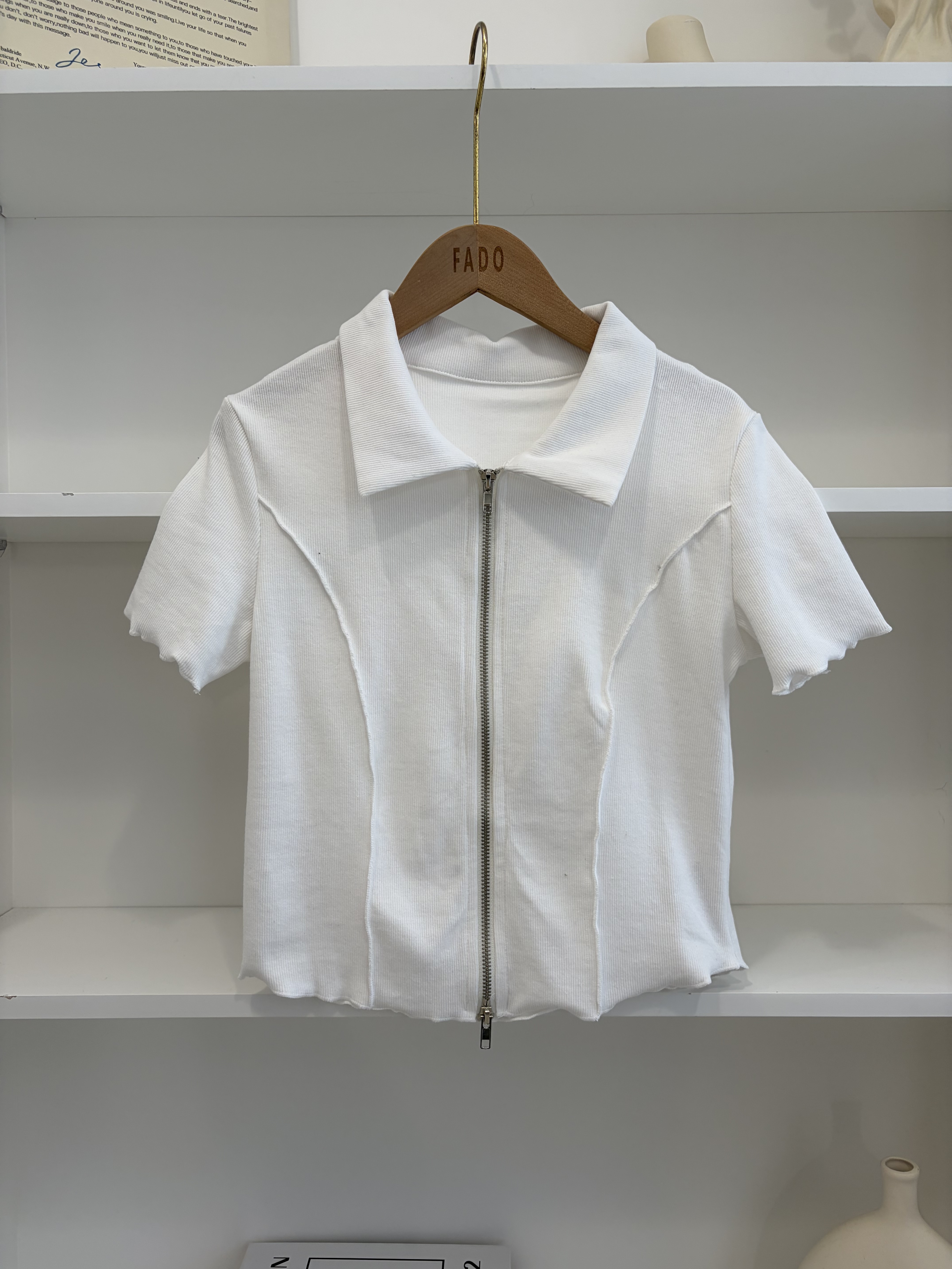 法朵Fado shop｜街頭信號🚦俐落拉鍊上衣 0215080 三色